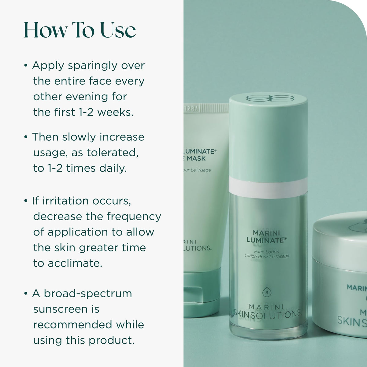 Marini SkinSolutions Luminate Face Lotion Eye Gel - Marini SkinSolutions Official Imagery - 5