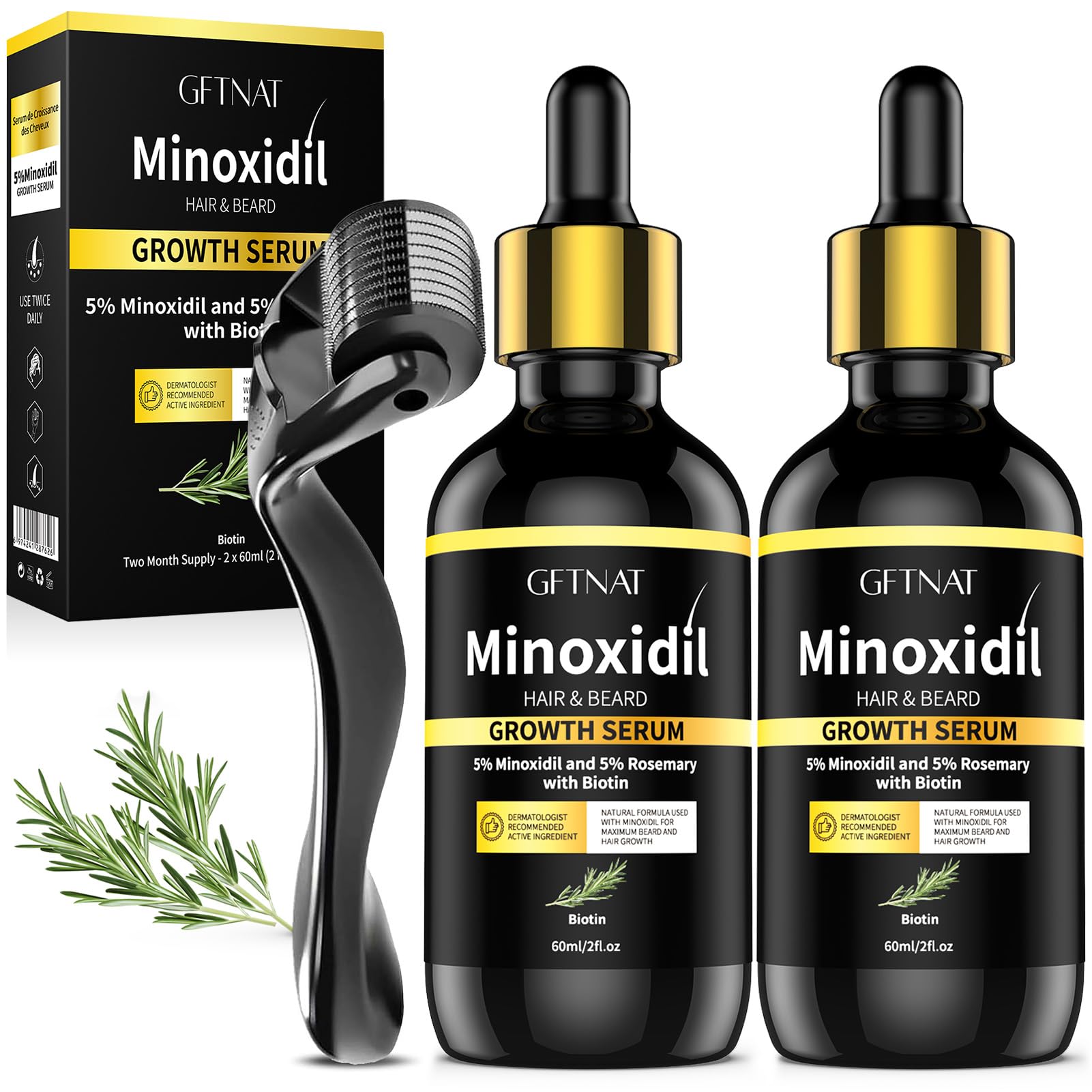 andelusita 5% Minoxidil Hair Growth Serum with Biotin & Rosemary - Extra - andelusita Official Product View 2