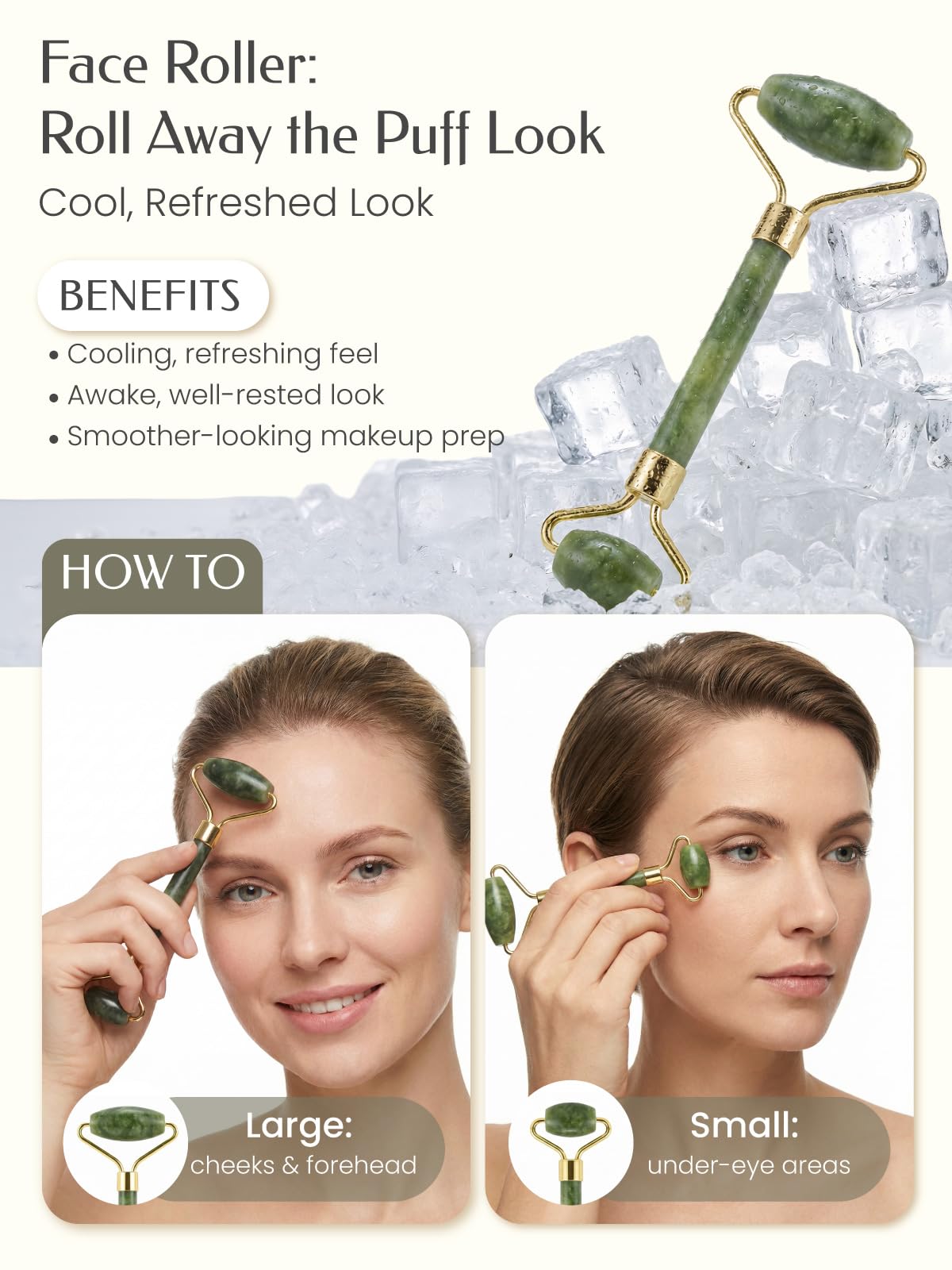 5PCS Face Roller & Gua Sha Facial Tools, Face Massage for Wrinkle Reduction & Puffiness Relief, Includes Silicone Scrubber, Headband & Travel Pouch, Jawline Sculpting and Pore Cleansing Set