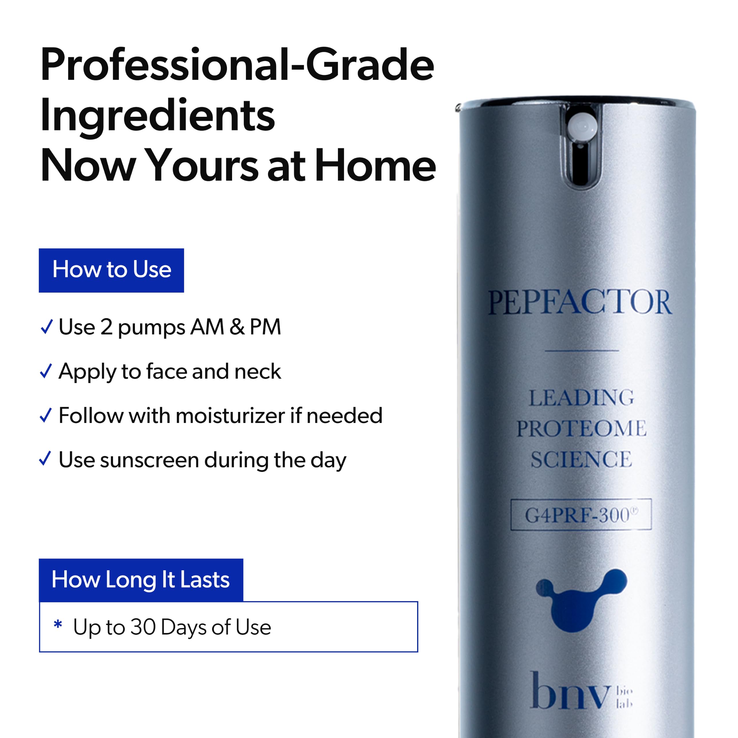 Pepfactor 23% Growth Factor Barrier Recovery Serum - bnv biolab