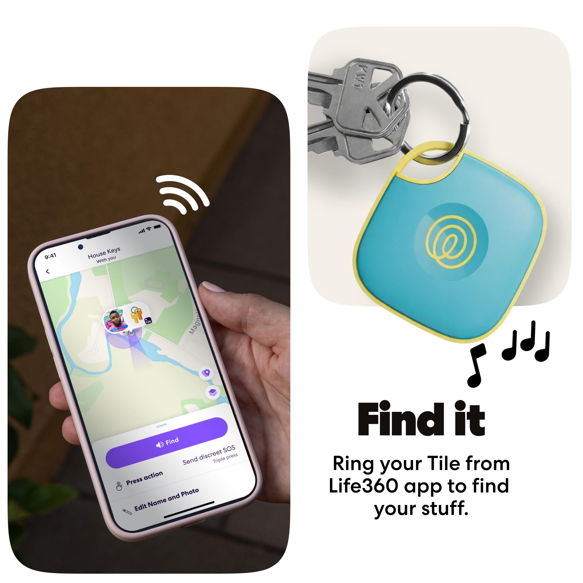 Life360 Tile - Bluetooth Tracker, Keys Finder and Item Locator for Key - View 4