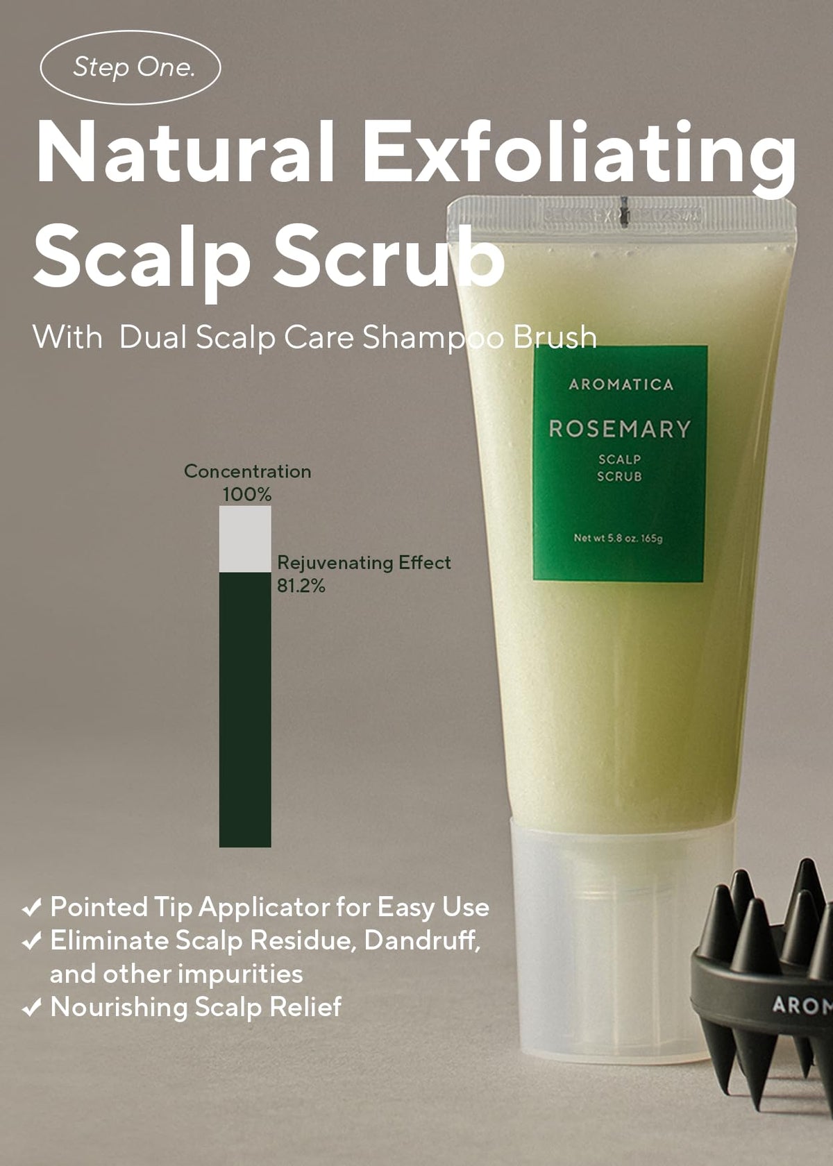 AROMATICA Rosemary Scalp Care Gift Set with Dual Brush - AROMATICA Official Imagery - 5