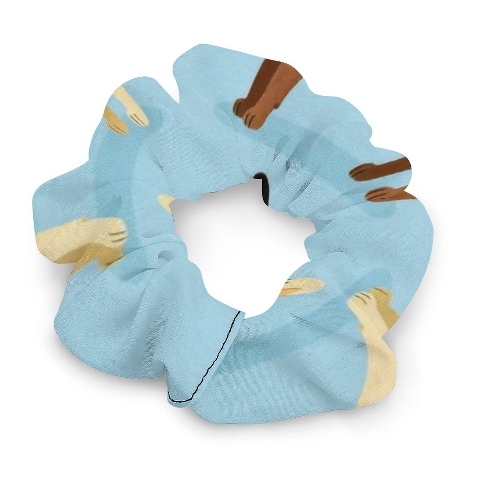 Strong Elasticity Womens Girls Coil Ruffle Scrunchie for Prom