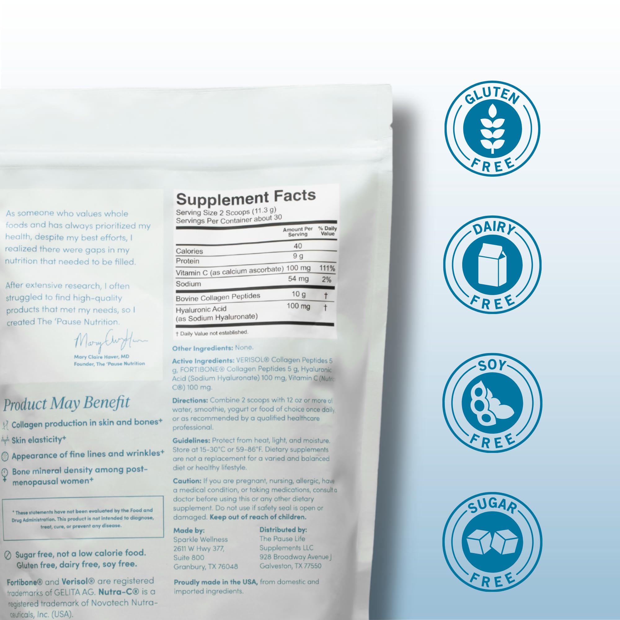 The Pause Life Skin Bone Collagen Peptides Hyaluronic Acid - The 'Pause Life Official Imagery - 3