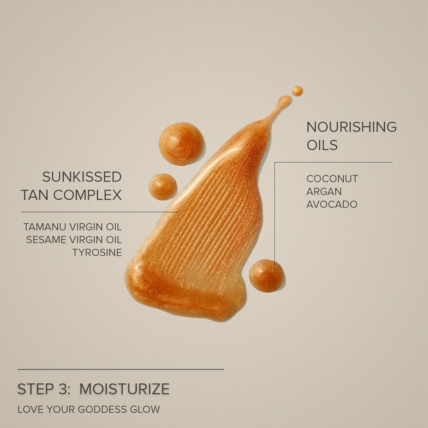 Elefair Nudestix Sunshine Oil Body Elixir with hydrating formula, gradual tan, and golden shimmer on smooth skin.