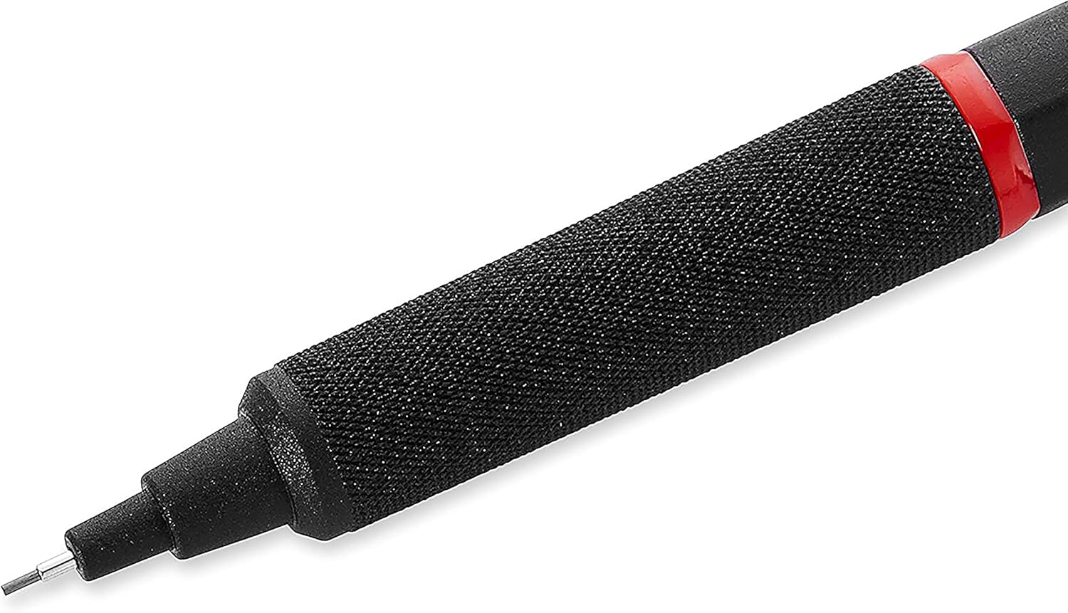 Rotring Rapid Pro mechanical pencil with 0.5mm lead, matte black finish and precision writing tip for detailed drafting and sketching.