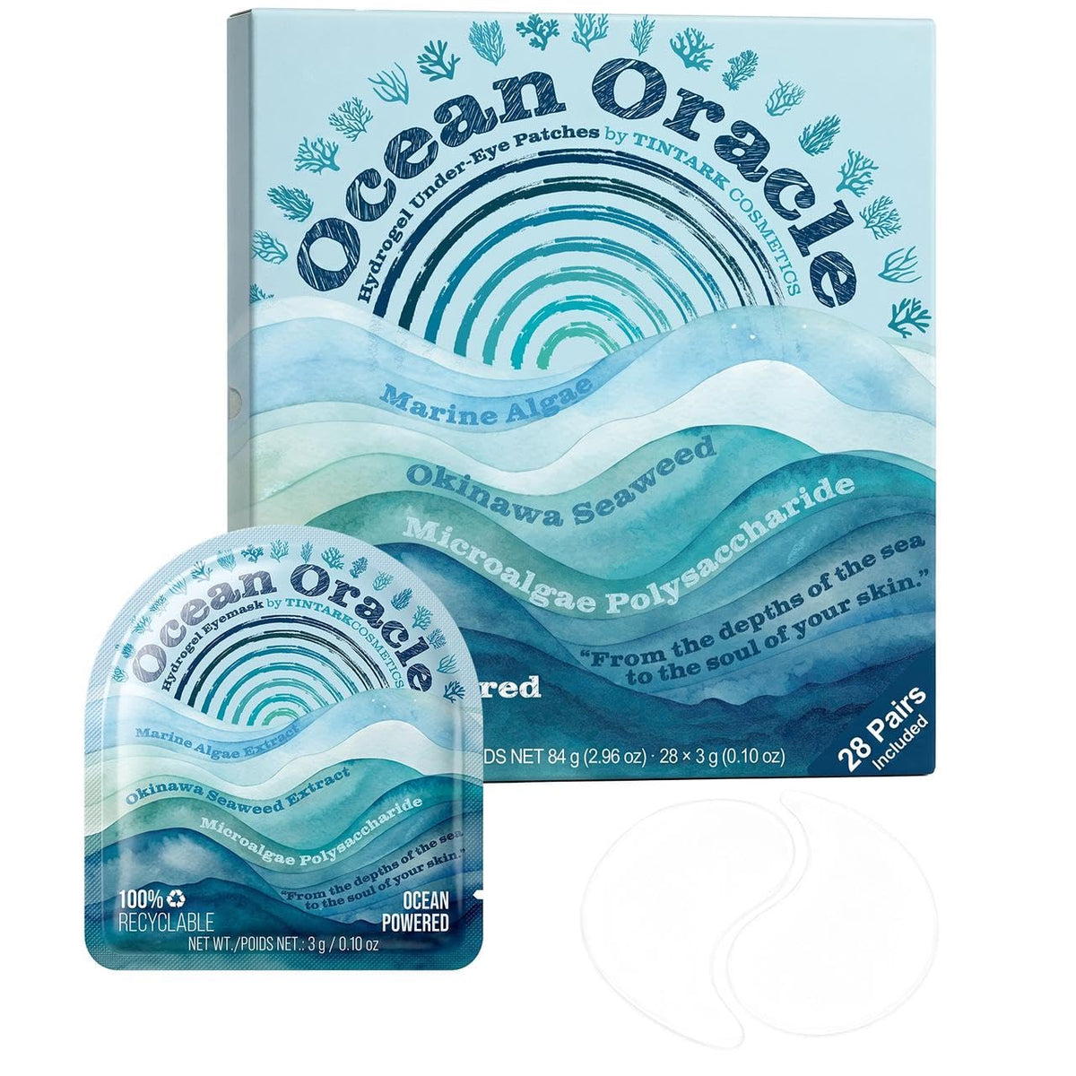 Tintark Ocean Oracle Hydrating Under Eye Patches 28 Pairs - Tintark Official Imagery - 2