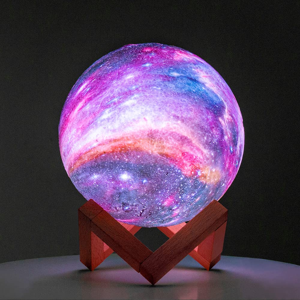 BRIGHTWORLD Moon Lamp Galaxy Lamp 5.9 inch 16 Colors LED 3D Moon - BRIGHTWORLD Official Product View 7
