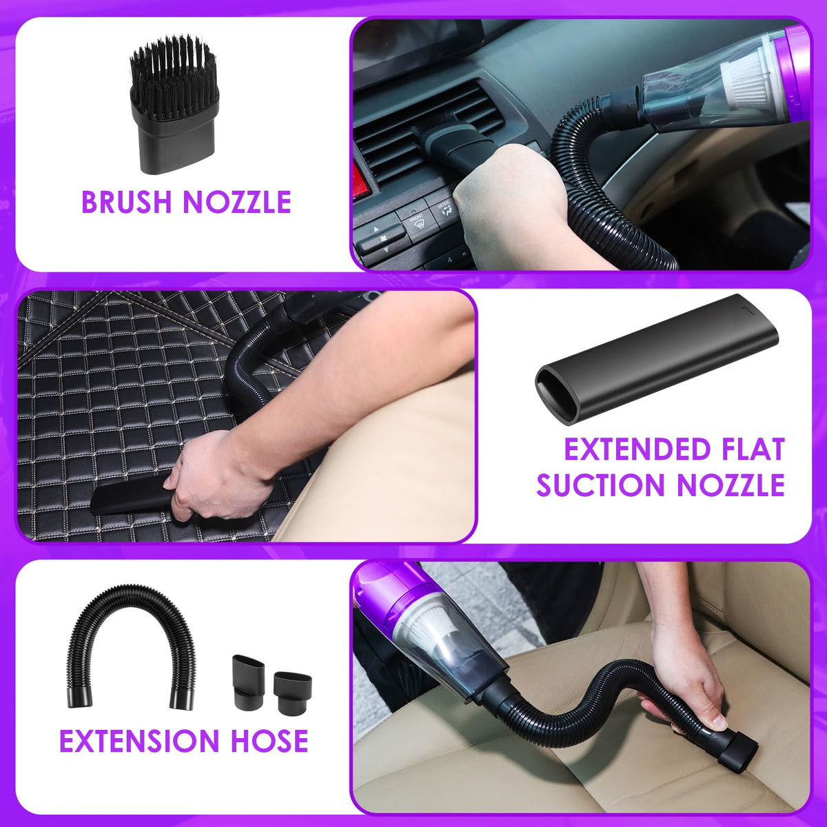 20PCS Car Cleaning Kit Car Interior Detailing Kit with - Viewsun Official Imagery - 7