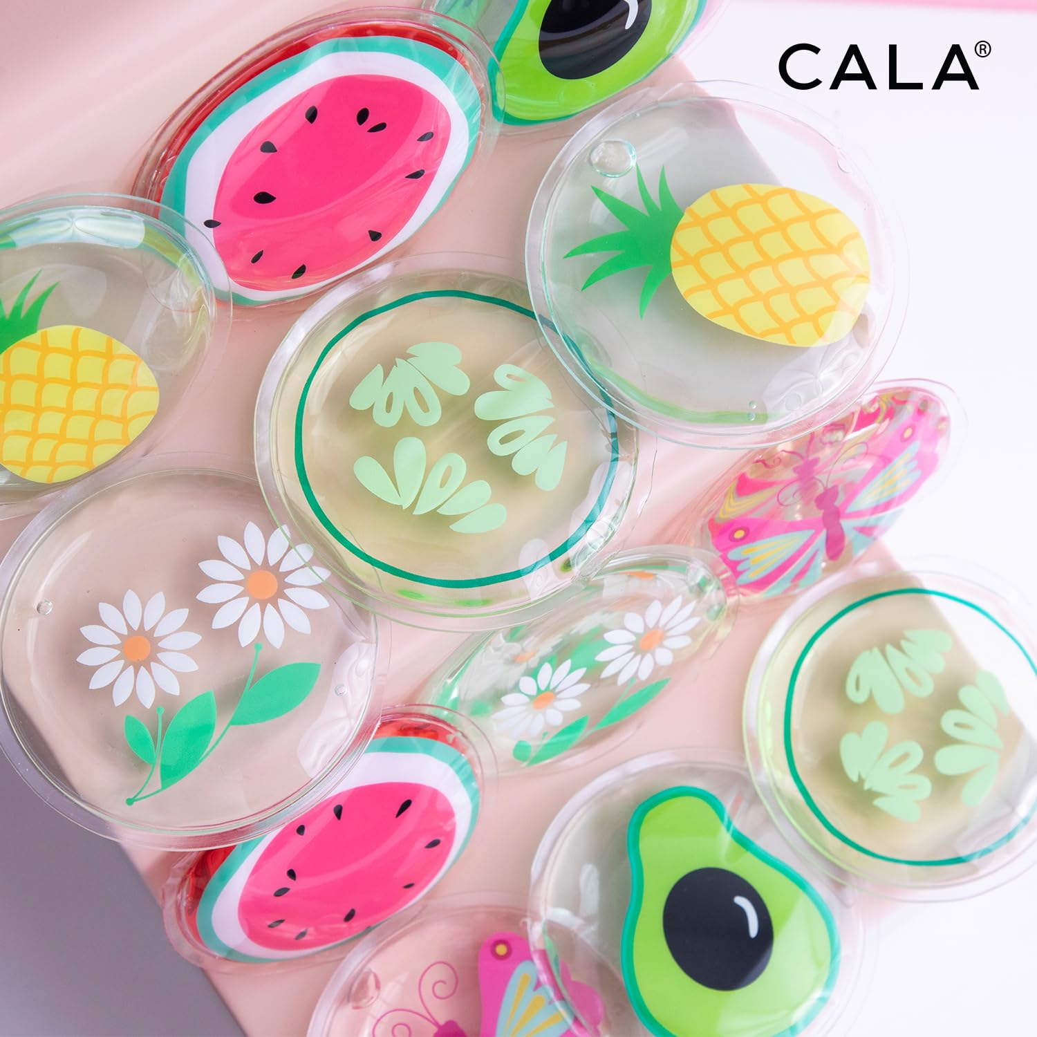CALA Hot & Cold Watermelon Eye Pads for soothing thermal compress therapy with vibrant watermelon design