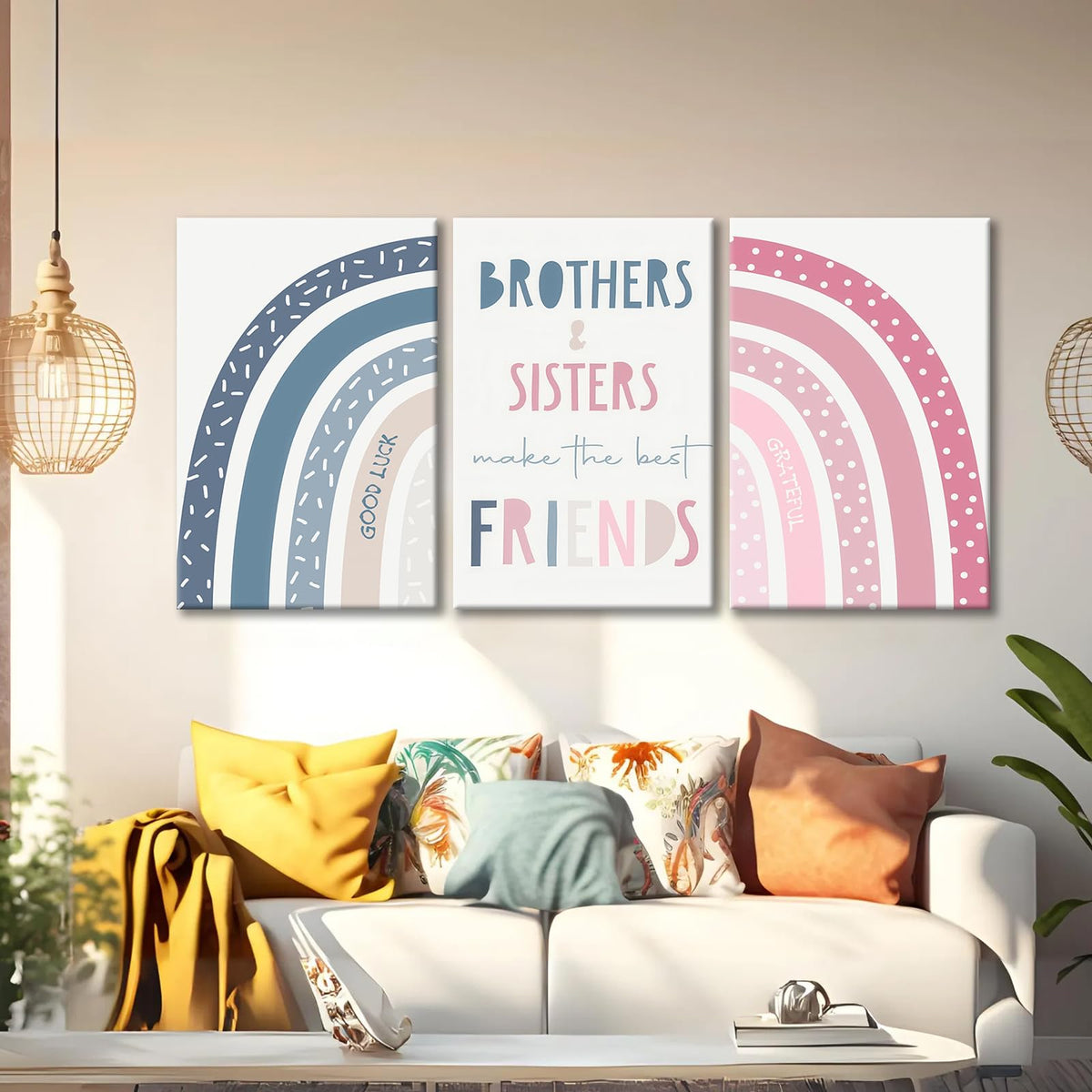 3Pcs framed Rainbow Wall Art Poster Prints Personalized - QKYKISS Official Imagery - 8