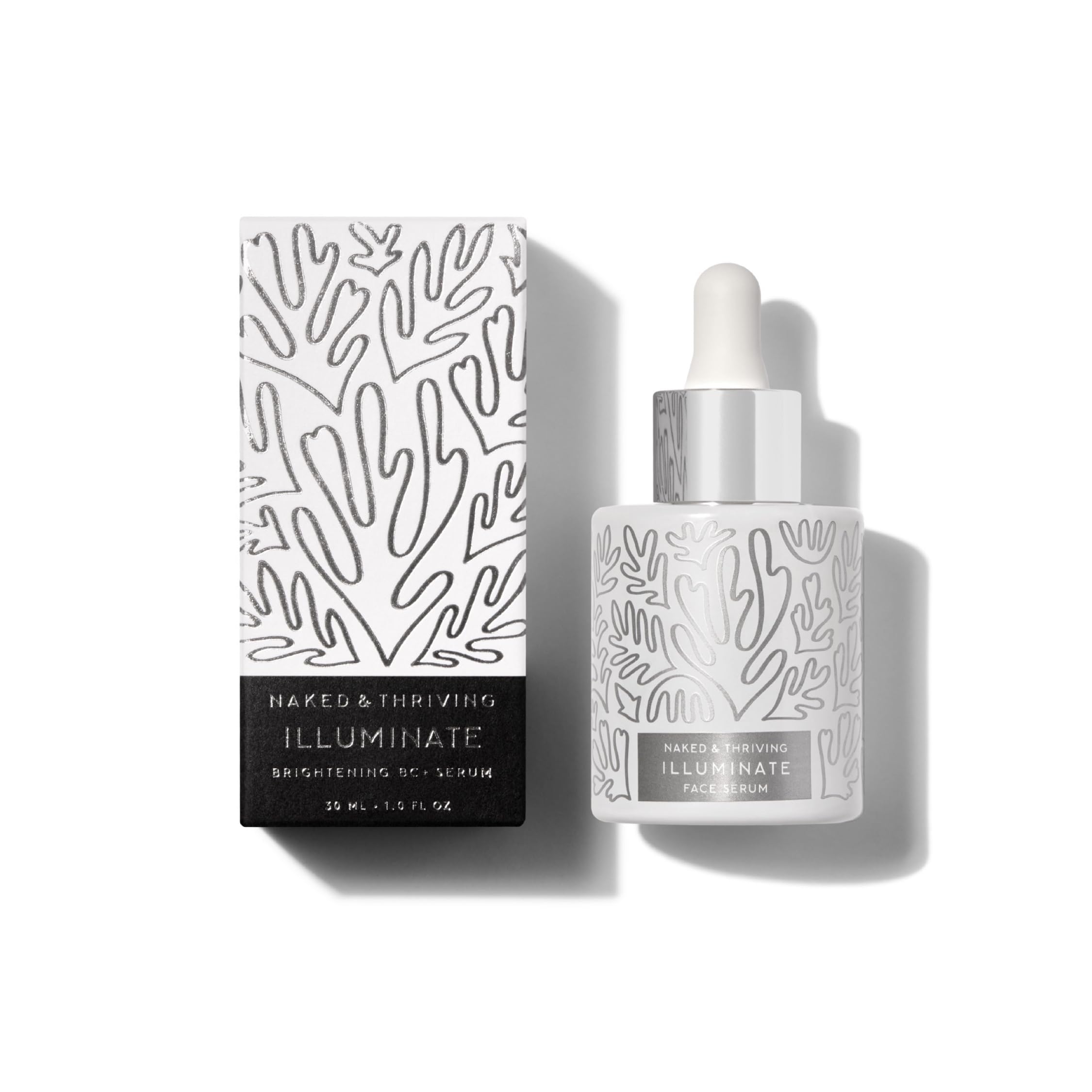 Naked & Thriving Illuminate BC+ Face Serum - Hyaluronic Acid & Vitamin C & Bakuchio - Naked & Thriving Official Product View 2
