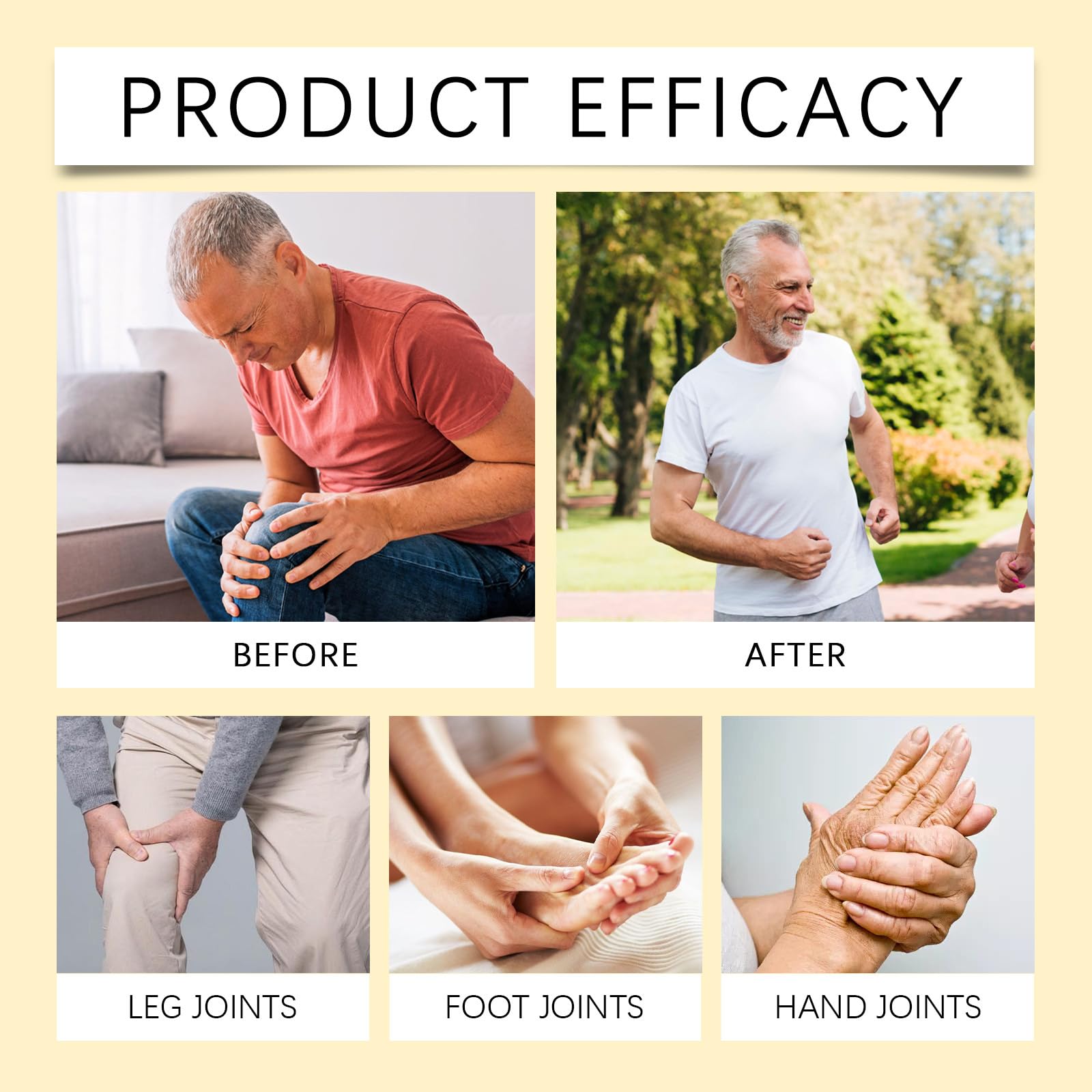 OSFRIAGE Bee Venom Joint Gel 60g for back, knee, and neck pain, displayed in two tubes with a focus on the product packaging.