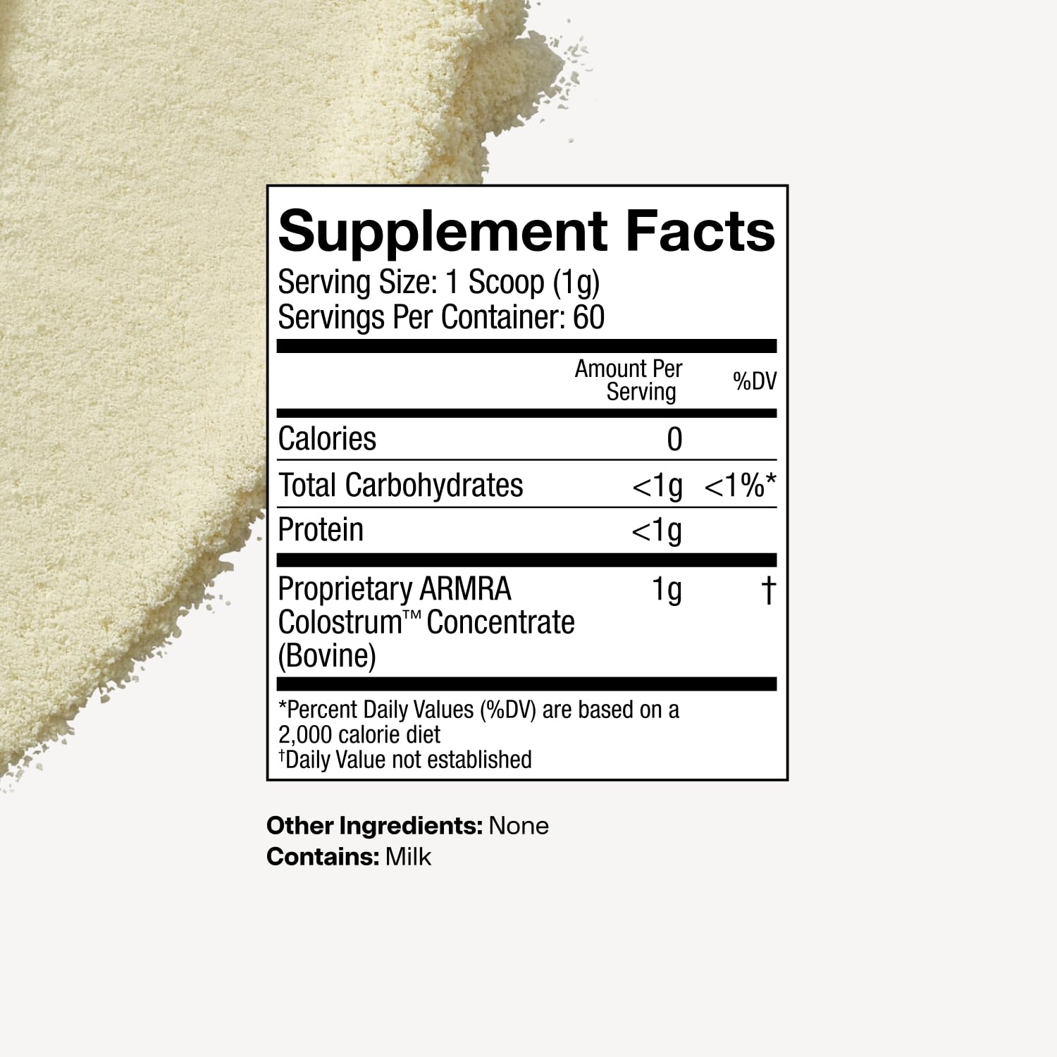 ARMRA Colostrum Powder, Unflavored, 120 Serving Jar - ARMRA Official Product View 9
