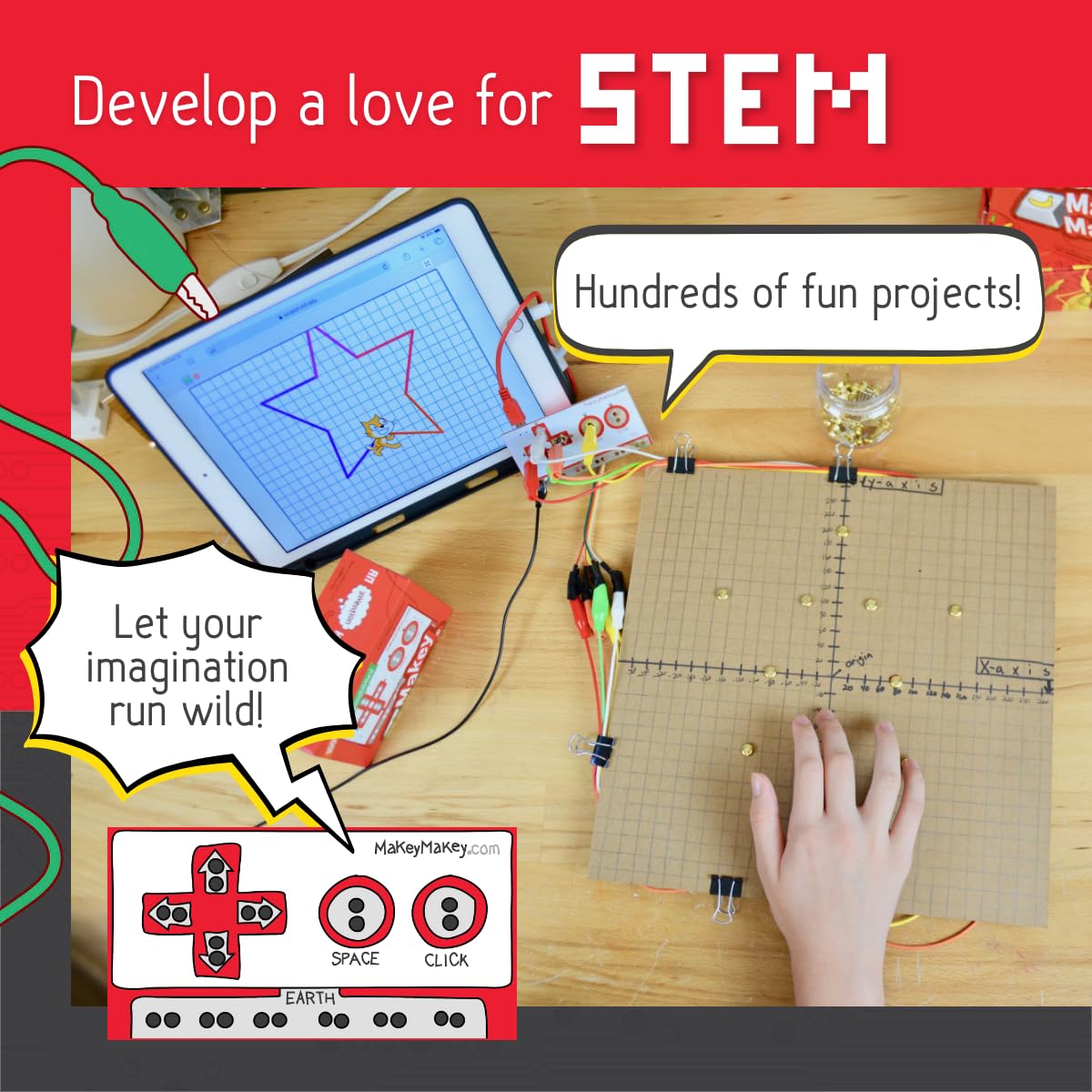 Makey Makey STEM Kit from Joylabz Educational Science Kits - Makey Makey Official Imagery - 7