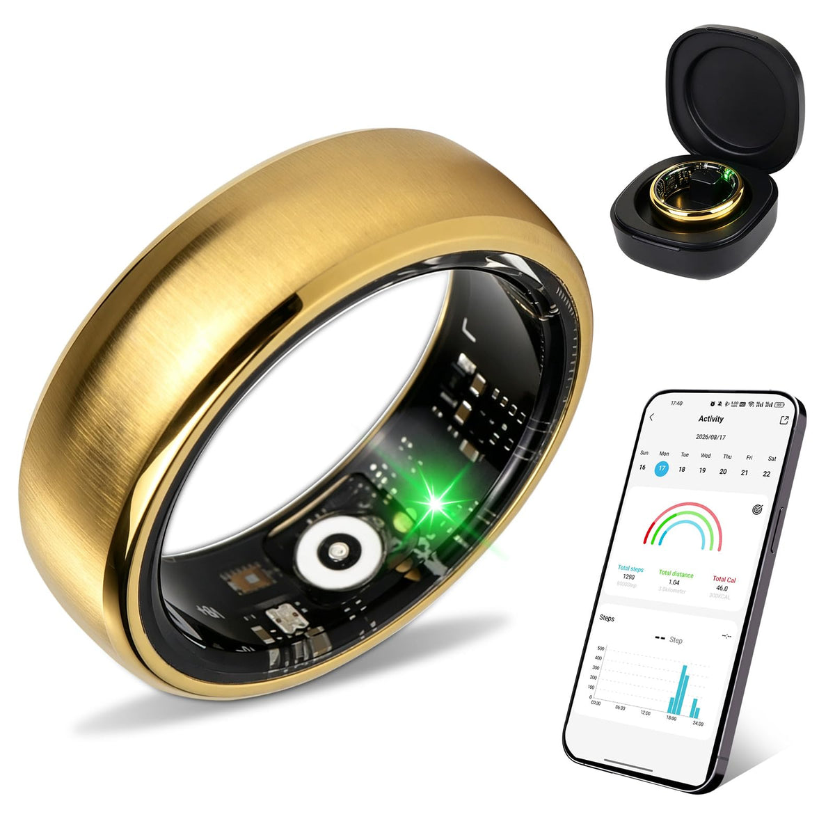 Smart Ring for Women Men Health Fitness Tracker Ring - YUANRAN Official Imagery - 1