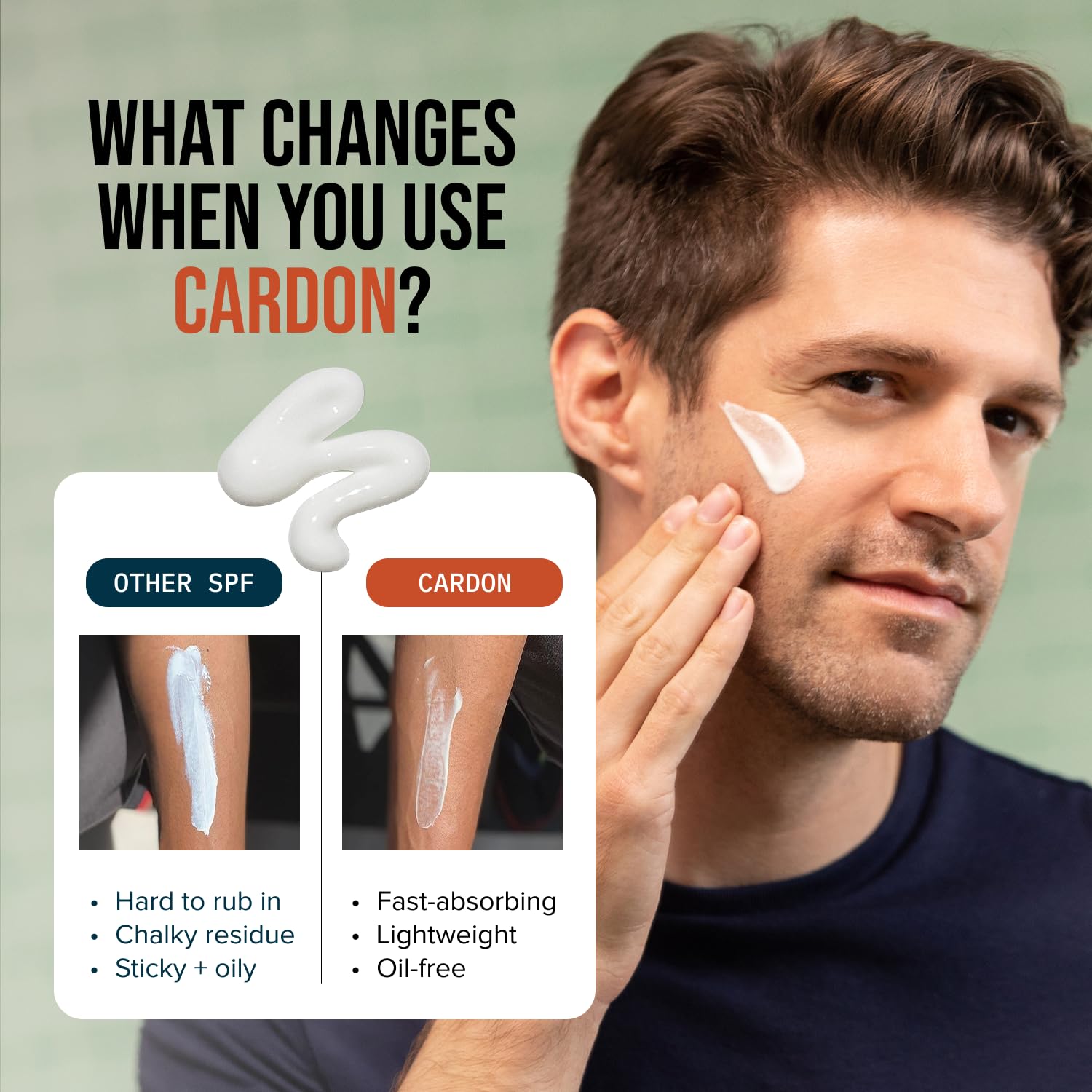 Cardon Men's SPF 30 Korean Sunscreen for Face, Facial Moisturizer With - Cardon Official Product View 7