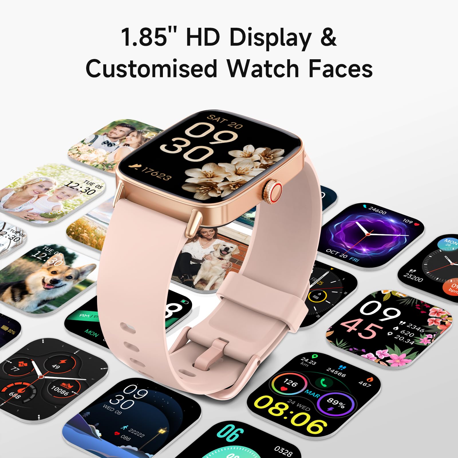 aeac Smart Watch for Women, 1.85" HD Smartwatch Compatible iPhone/Sams - View 7