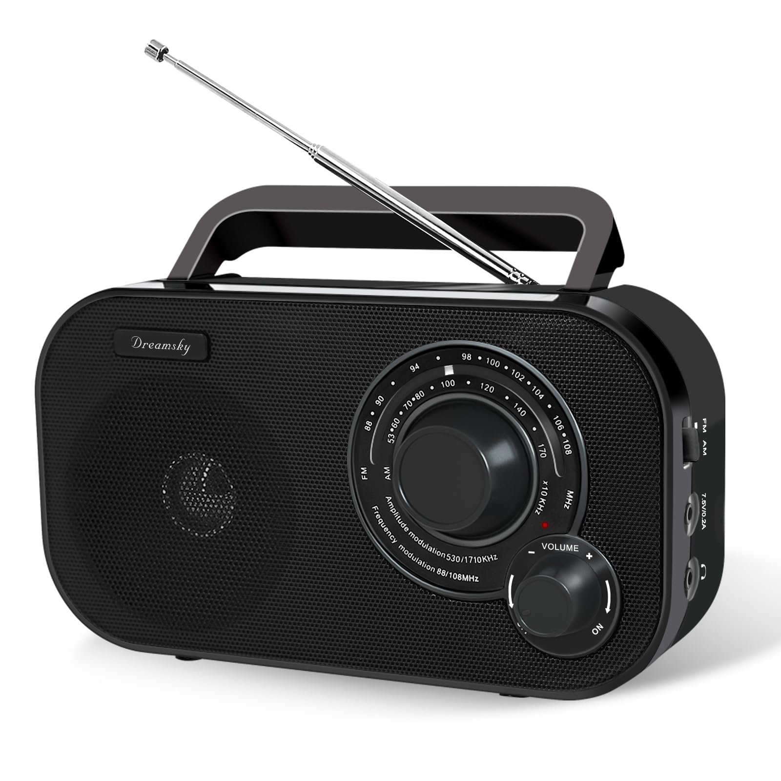 DreamSky AM FM Portable Radio – AC or Battery