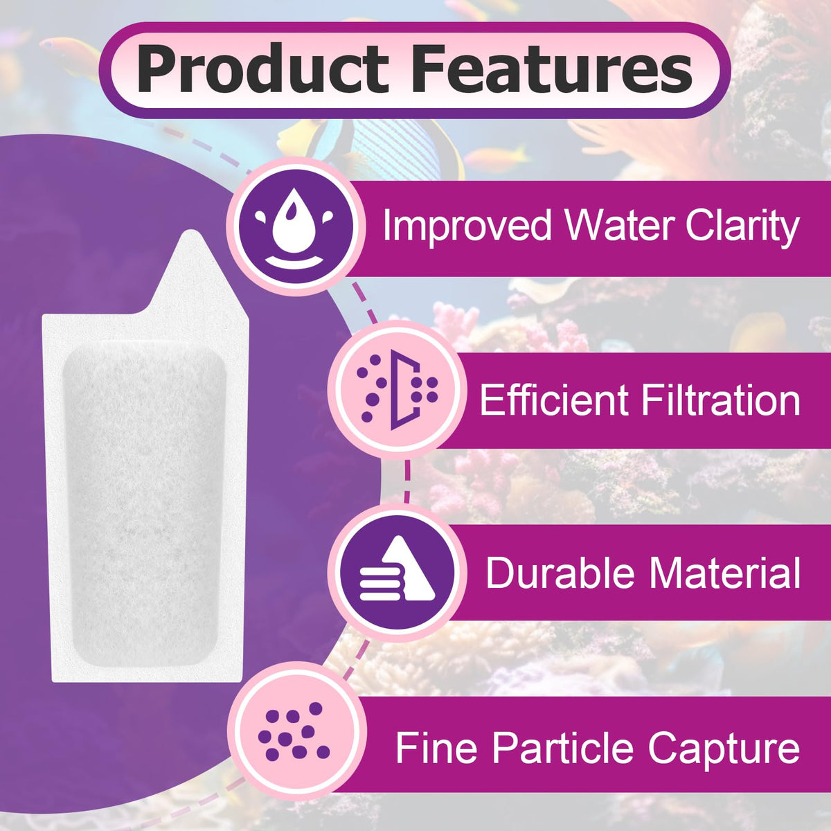 30 Pcs Filter Compatible with Tetra Whisper Small Fish Tanks - Bookiq Official Imagery - 6