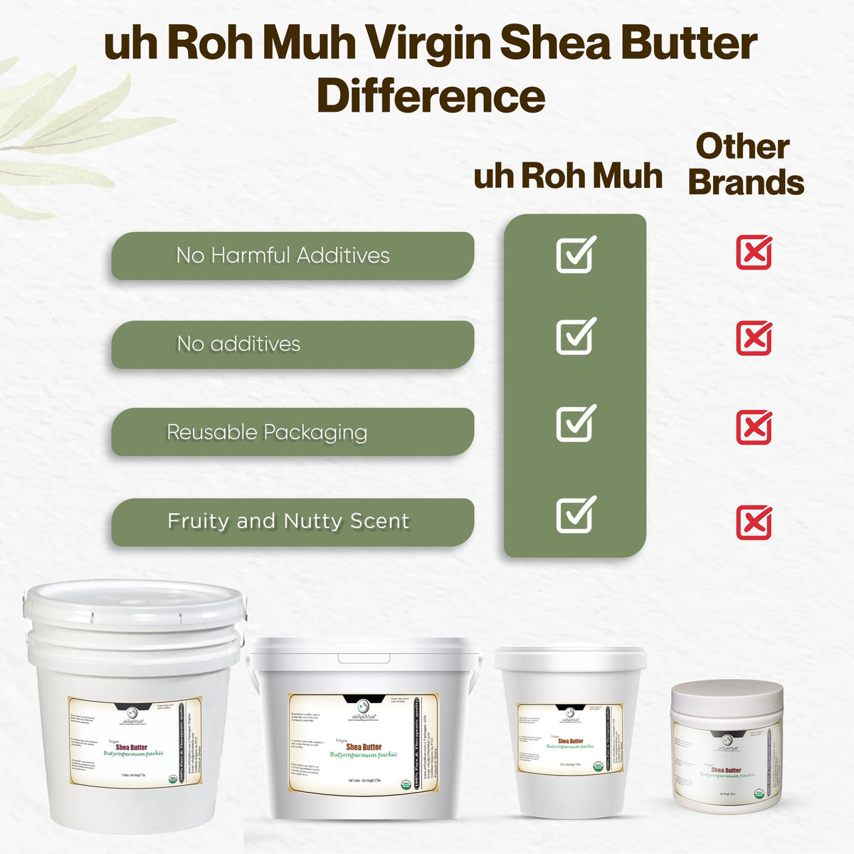 Organic Virgin Shea Butter Raw Unrefined - uh*Roh*Muh Official Imagery - 4