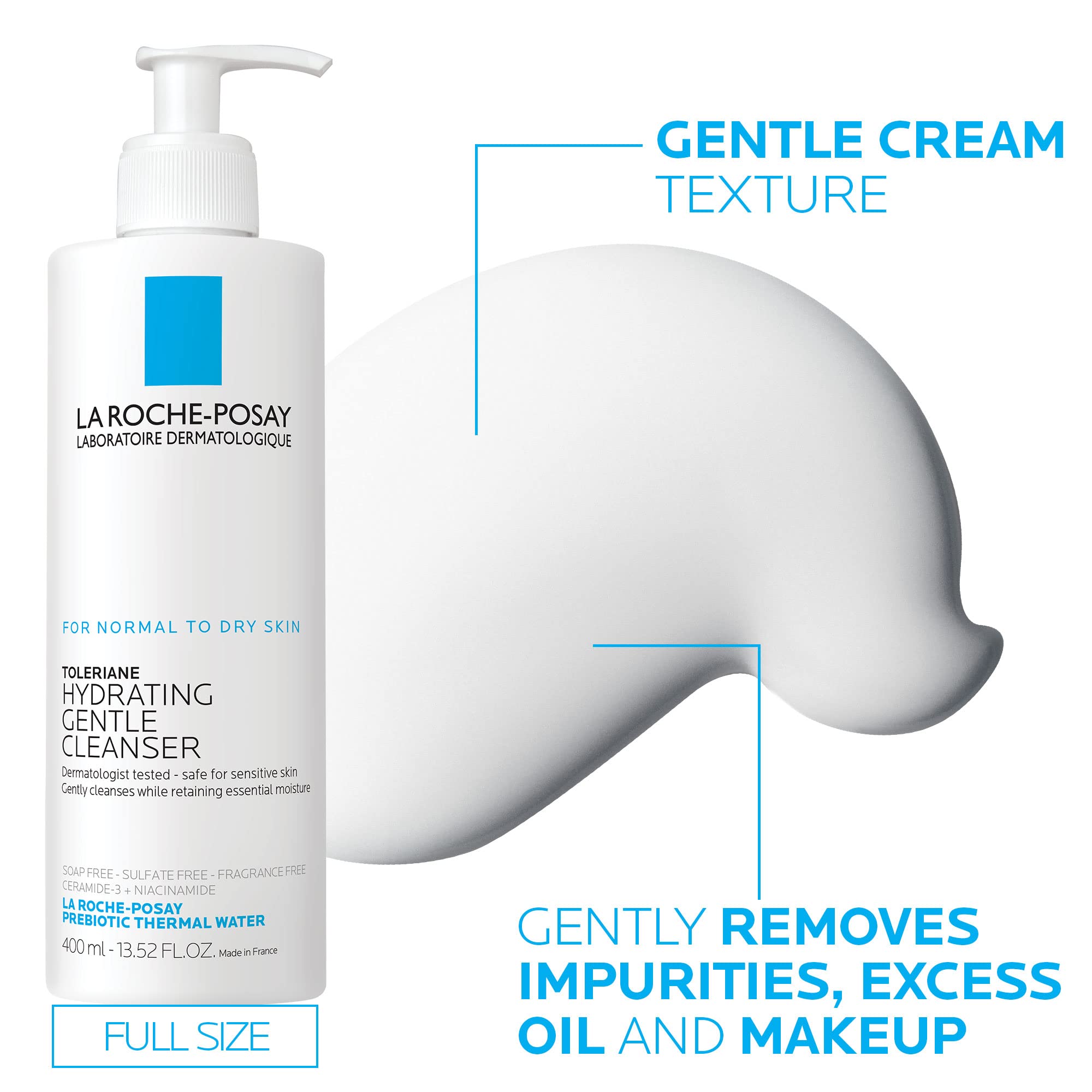 La Roche-Posay Toleriane Hydrating Gentle Facial Cleanser, with - Generic