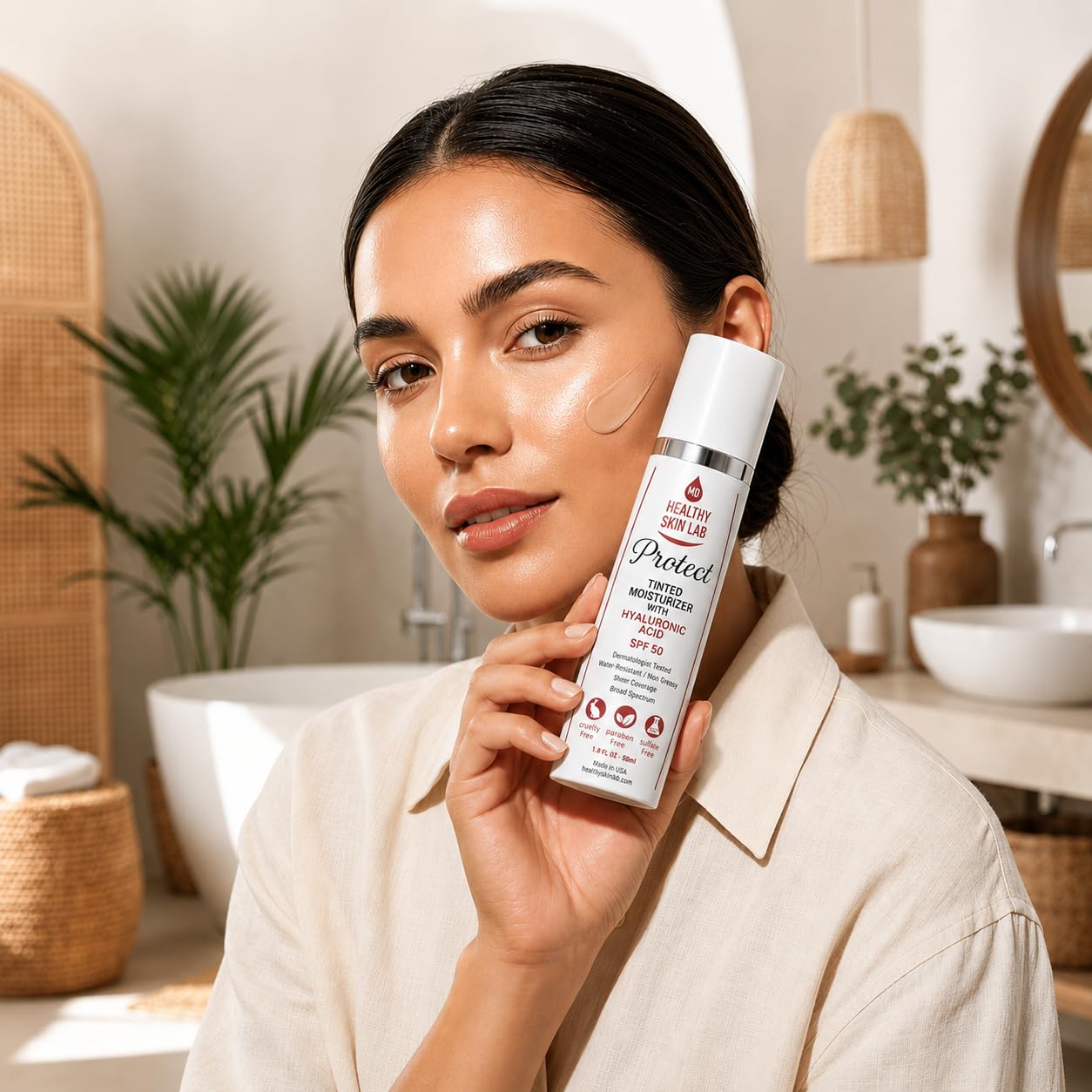 Healthy Skin Lab Protect Tinted Moisturizer SPF 50 Sheer - Healthy Skin Lab Official Imagery - 5