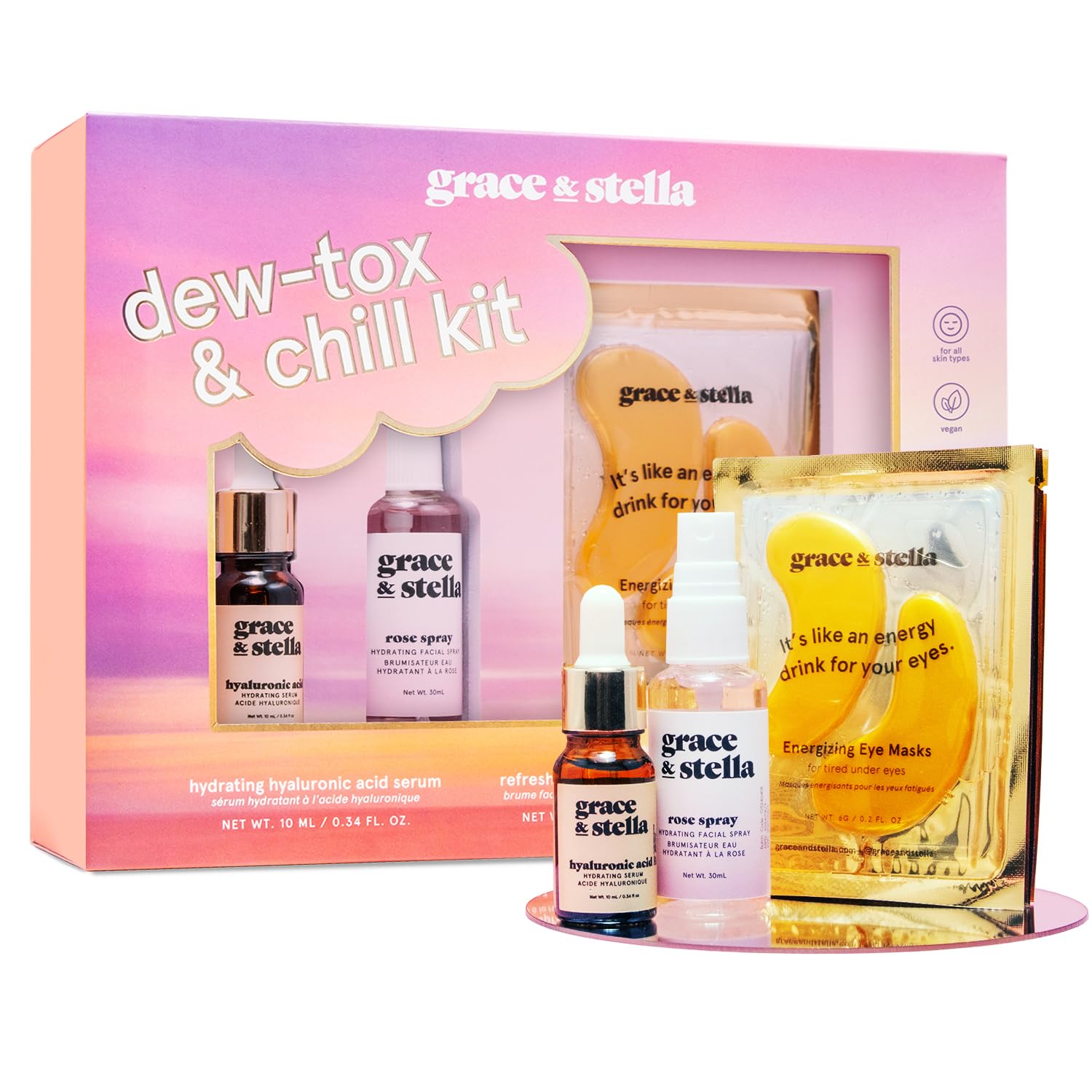 grace & stella Award Winning Skin Care Set - Gift Set for Women - grace & stella Official Product View 9