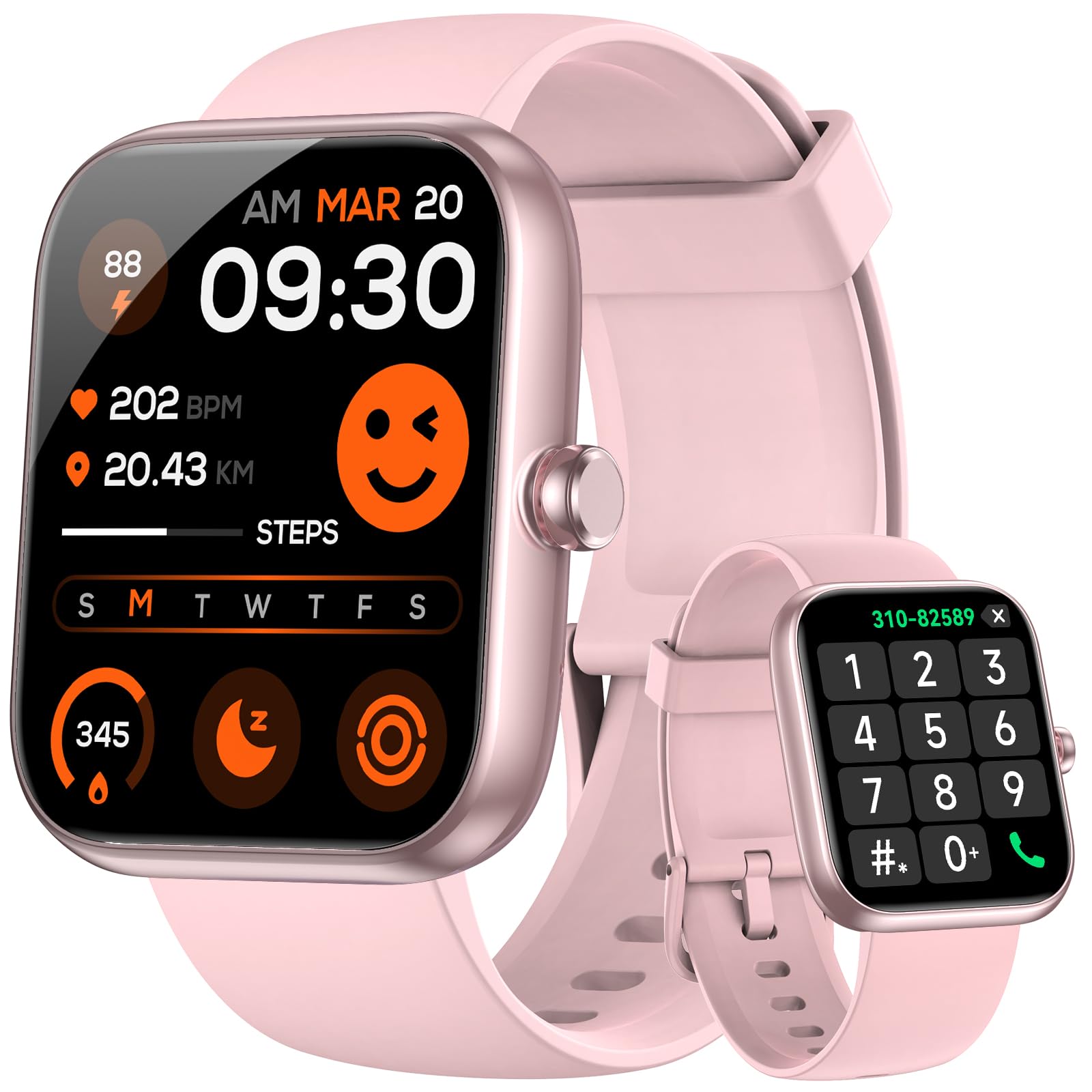 BOOOMIC Smart Watch for Men Women with Alexa Built-in, Bluetooth Calli - View 8