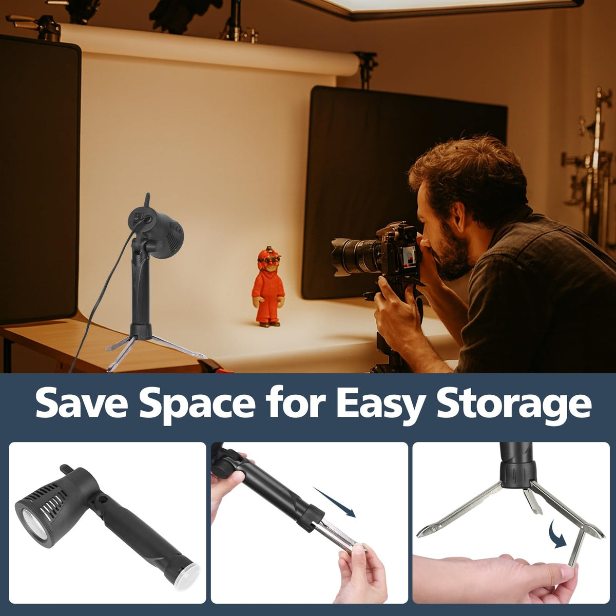 EMART Photography LED Spotlight for Video Recording and - EMART Official Imagery - 6