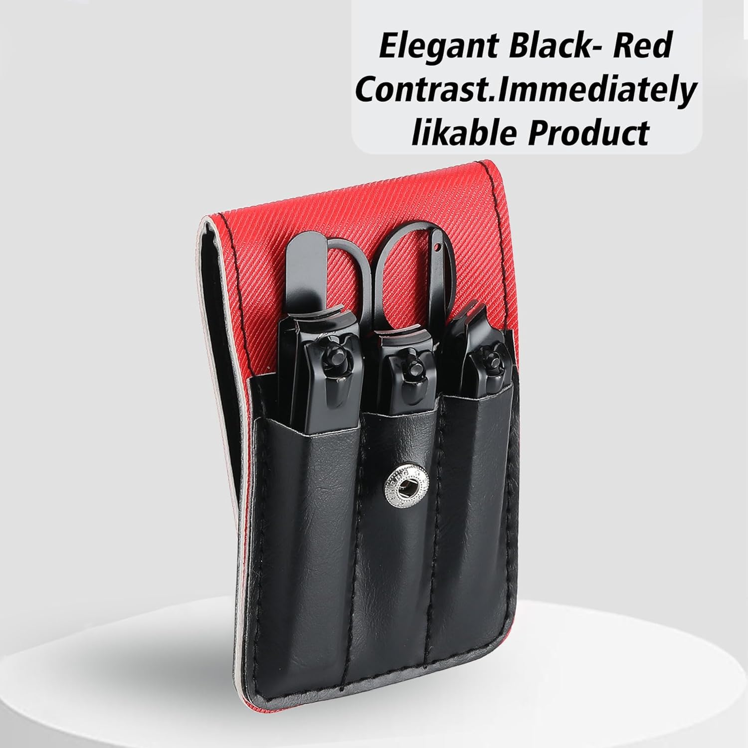 Insaizom men's manicure set with nail clippers and grooming tools, ideal for teen boys, husbands, and personal grooming.