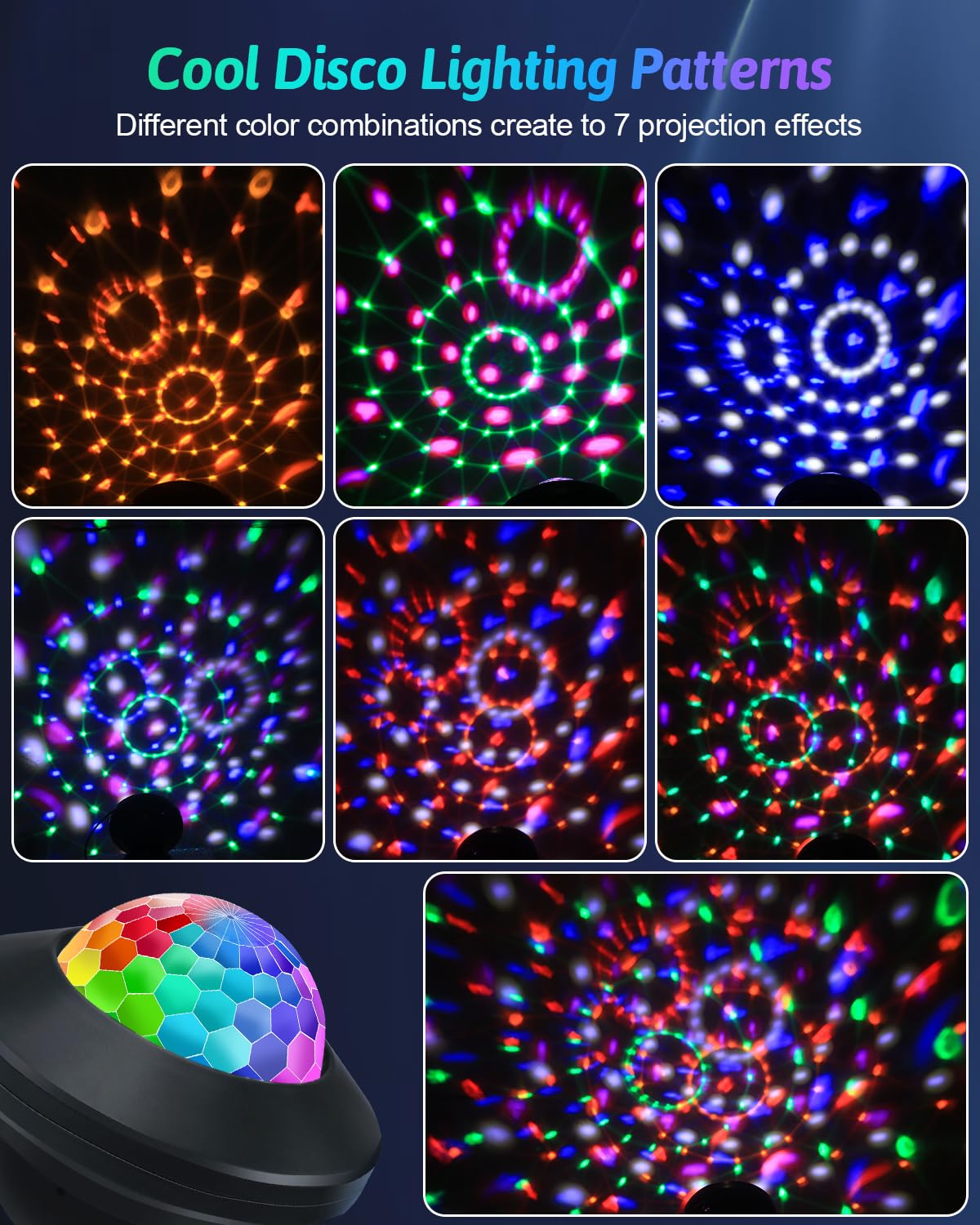 2 Pack Party Karaoke Lights with Remote for Kids Party - Luditek Official Imagery - 6