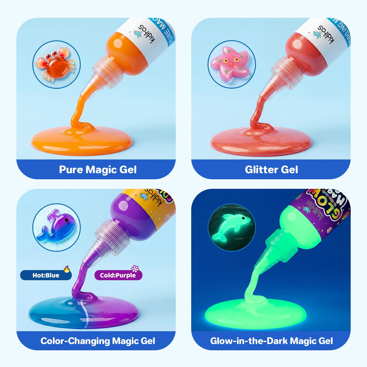 Kiditos Magic Water Elf Toy Kit Squishies for Kids DIY - Kiditos Official Imagery - 4