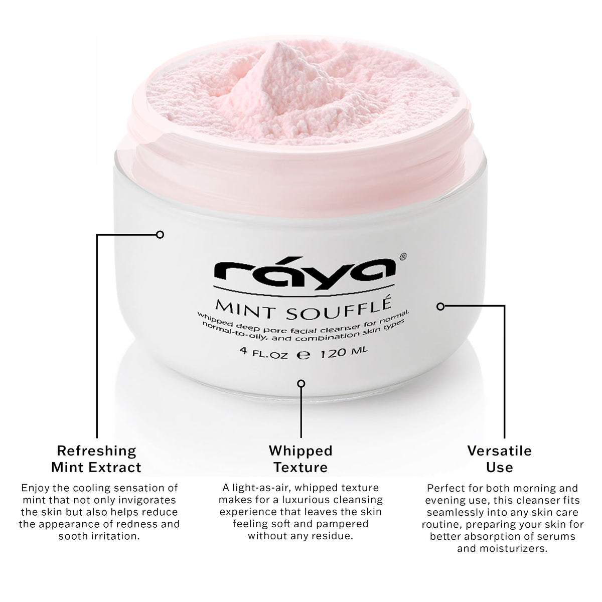 Raya Mint Souffl Facial Cleanser for Sensitive Combination - Raya Official Imagery - 4