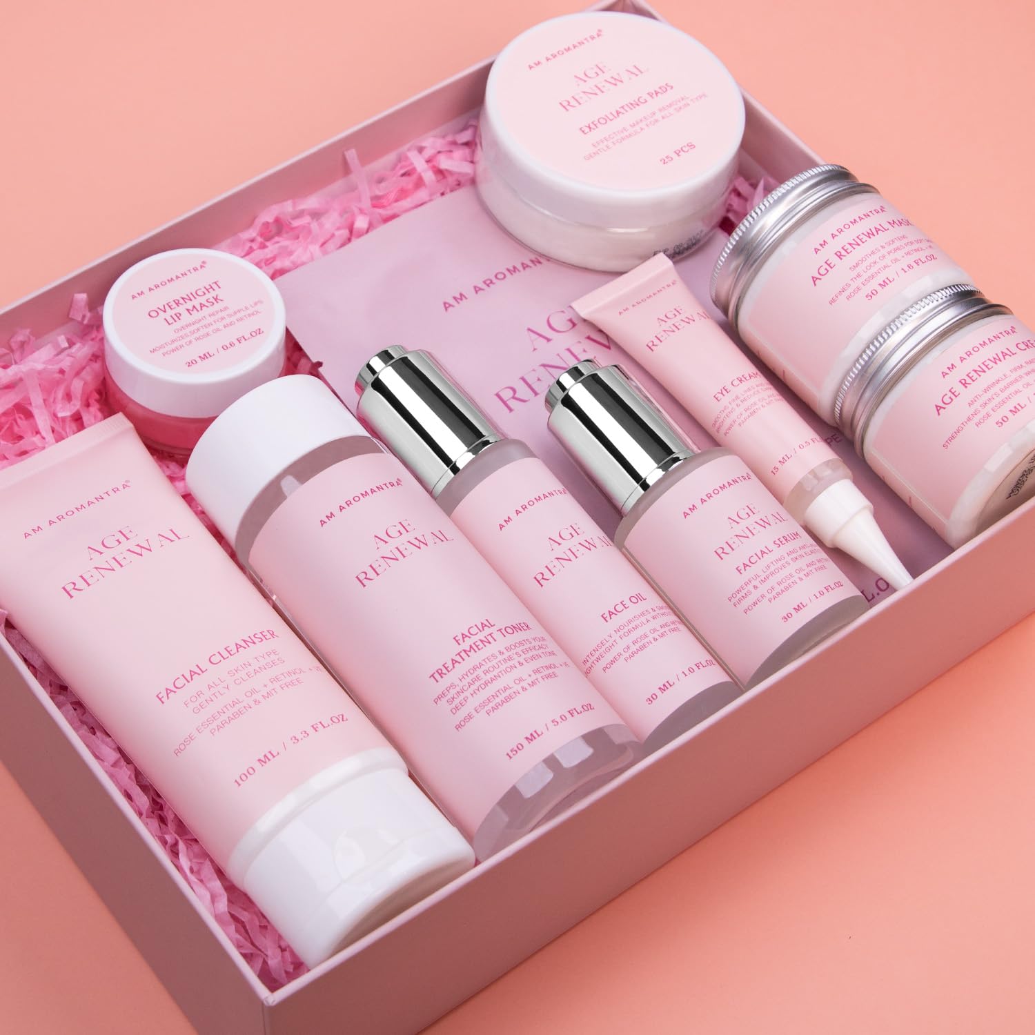 Daily Essential Skincare Set, Glycolic Acid+Vitamin C Facial - AM AROMANTRA