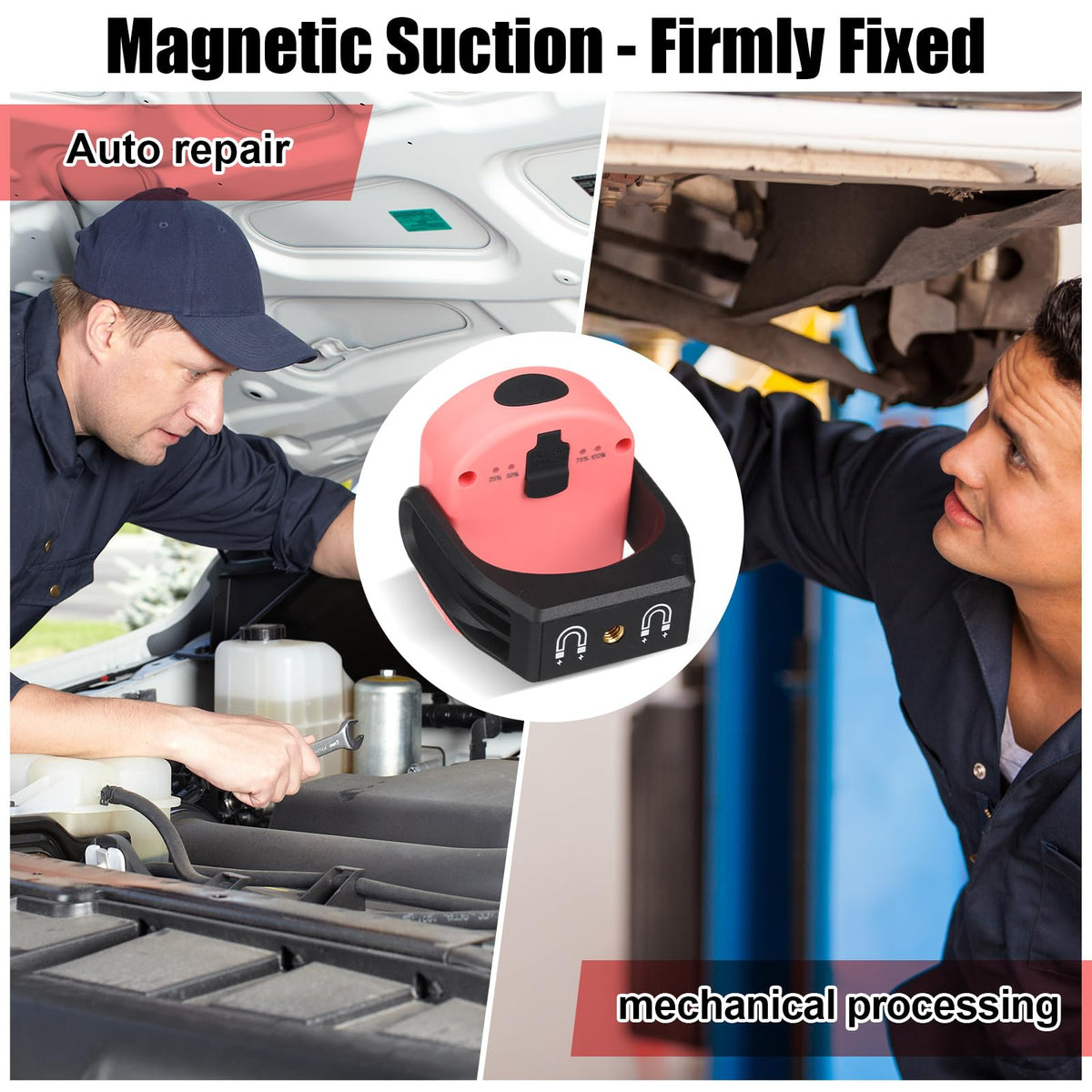 2 Pack 780 Lumens Magnetic Work Light Pink 2pk - Retisee Official Imagery - 7