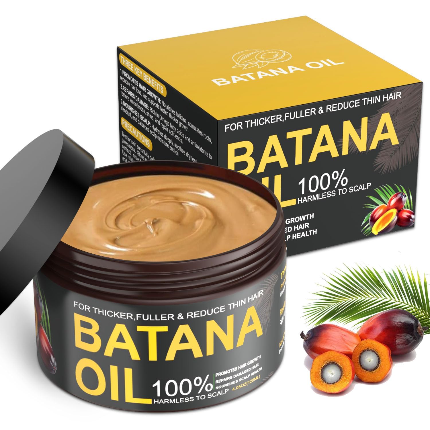 Qytin Batana Oil for Hair Growth, 100% Natural Pure Batana Oil Paste from Dr. - Qytin Official Product View 2