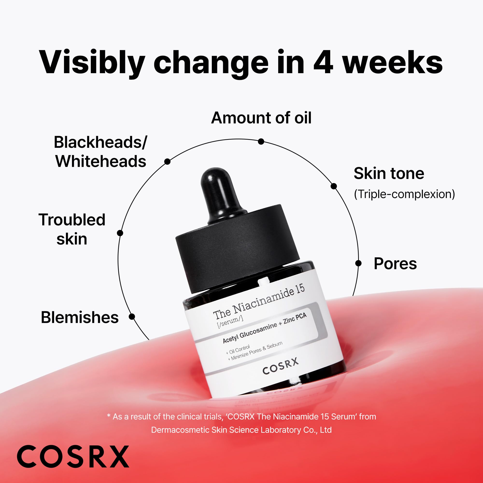 COSRX 15% Niacinamide Face Serum, 0.67 fl oz, Pore Minimizer - COSRX