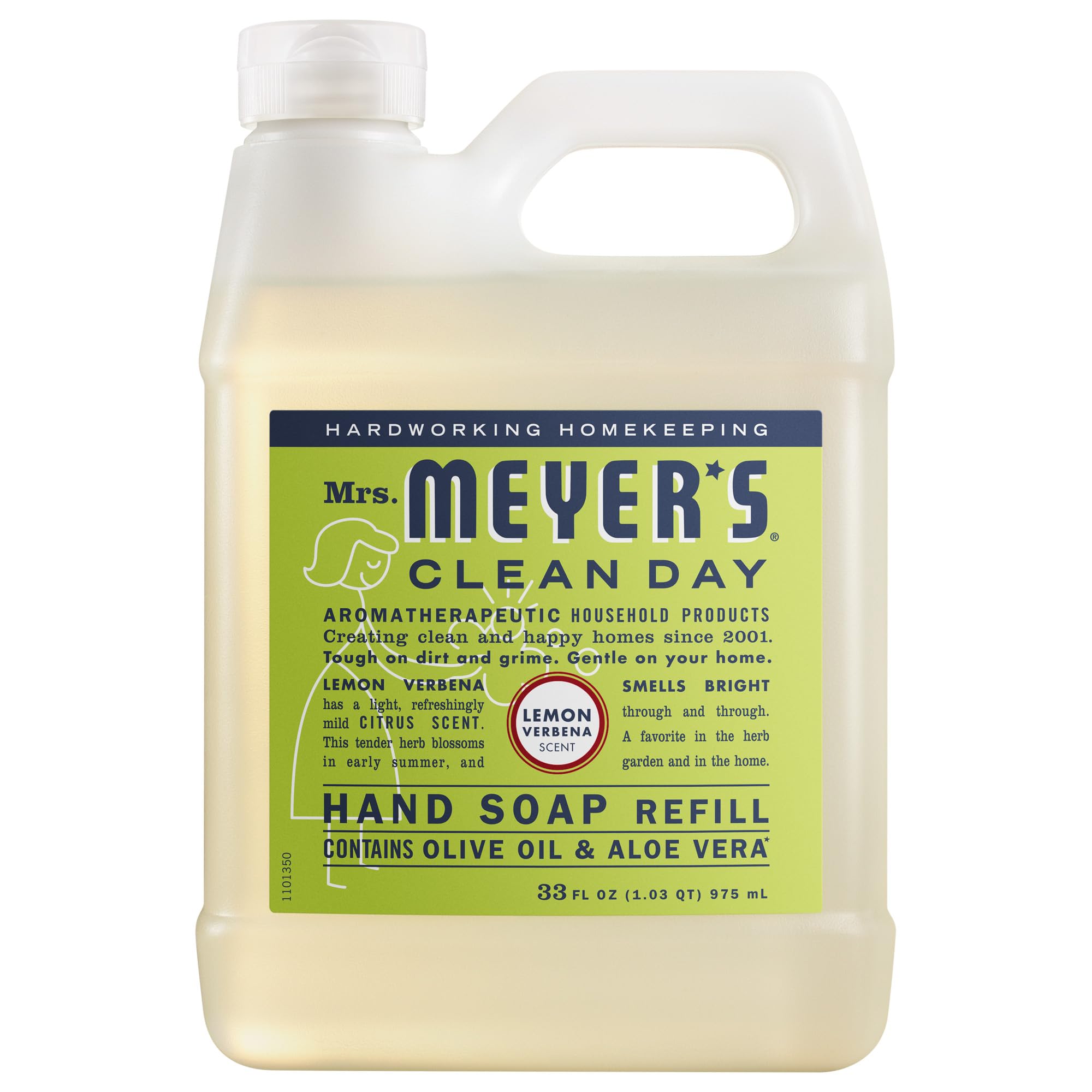 Mrs. Meyer's Clean Day, Hand Soap Refill, Lemon Verbena Scent,... - Elefair Tech Official Product View 2