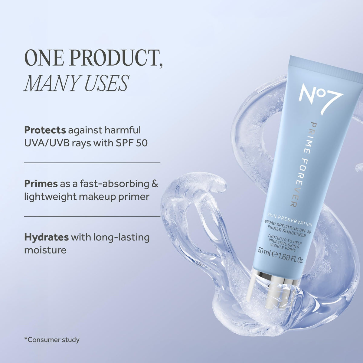 No7 Prime Forever SPF 50 Makeup Primer Facial Sunscreen 1 69 - No7 Official Imagery - 3