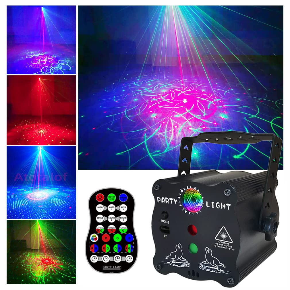 2 in 1 Disco Ball Party Lights with Remote Sound Activated - bubusan Official Imagery - 1