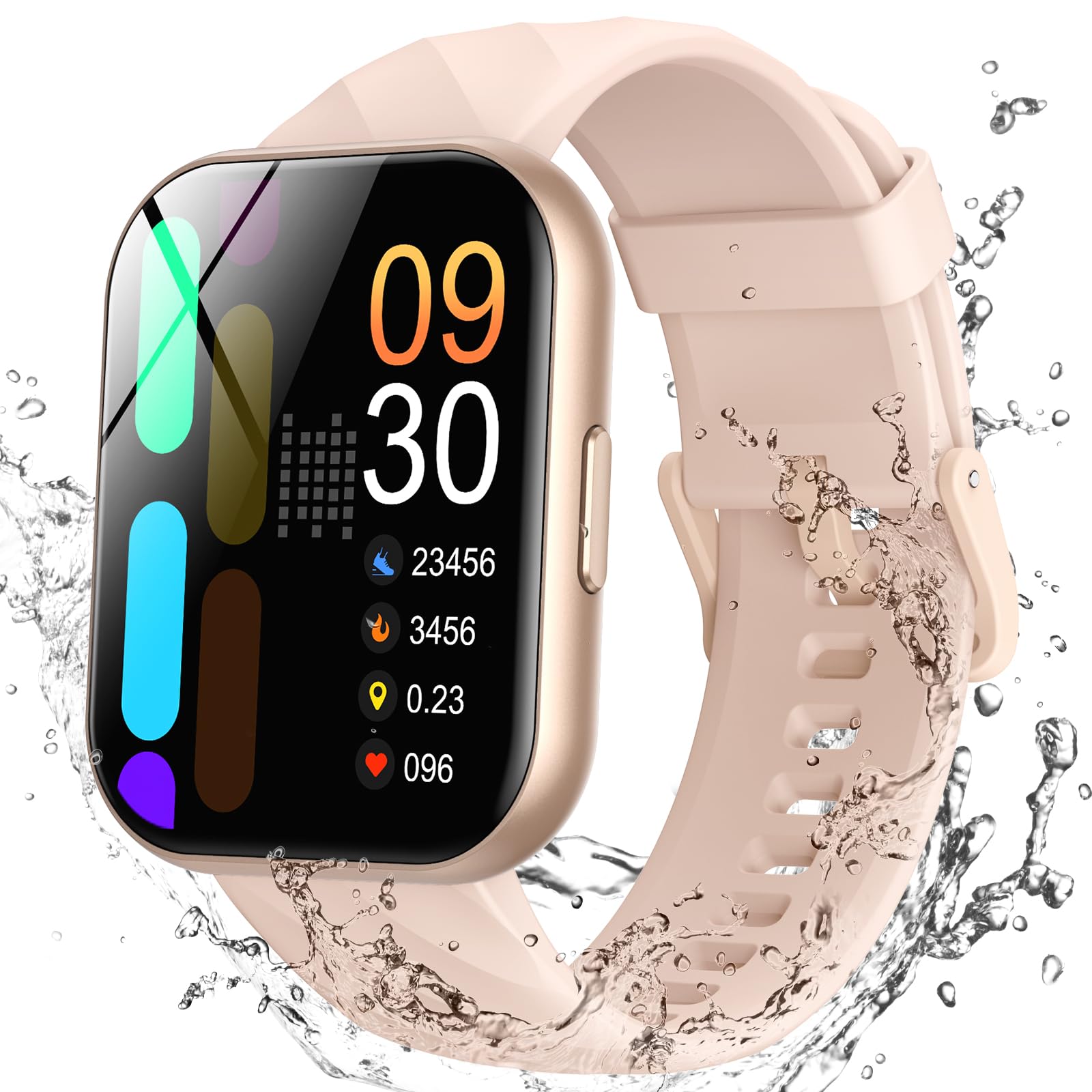 Parsonver Smart Watch, 5ATM Waterproof Watch for Swimming, 110+ - Product Imagery