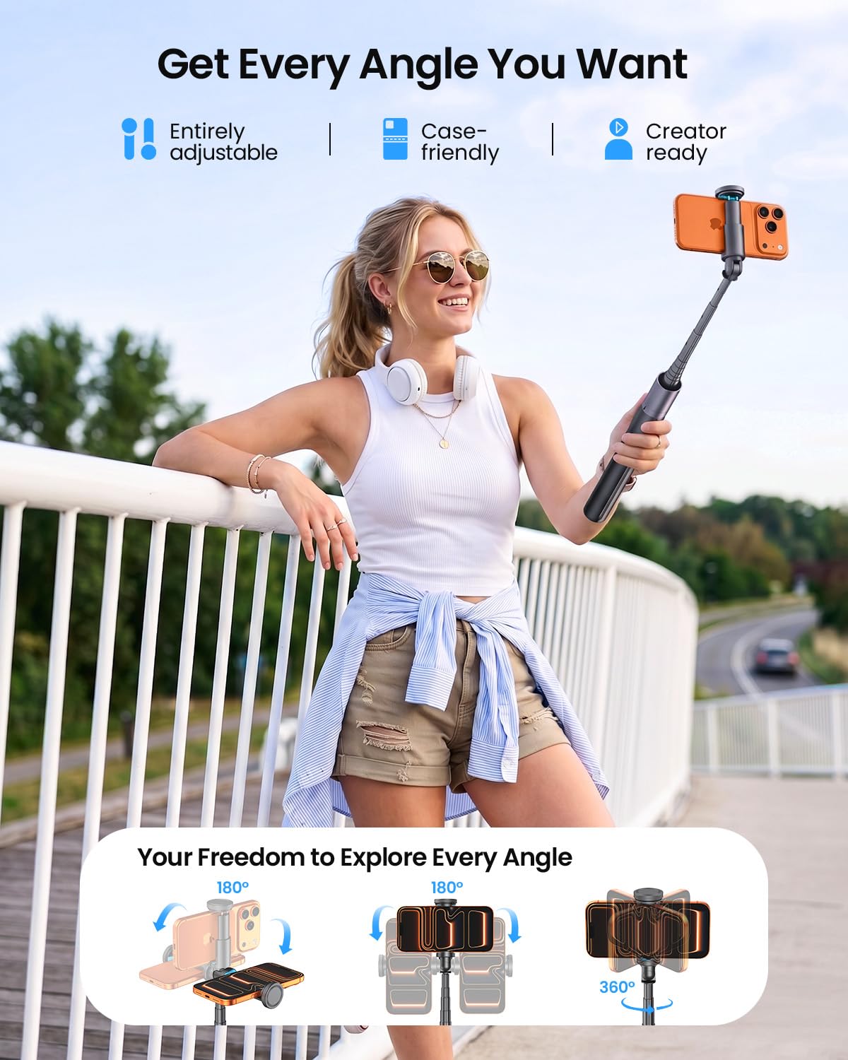 67 Phone Tripod with Remote 0 01s Auto Open for Content - LOXP Official Imagery - 6