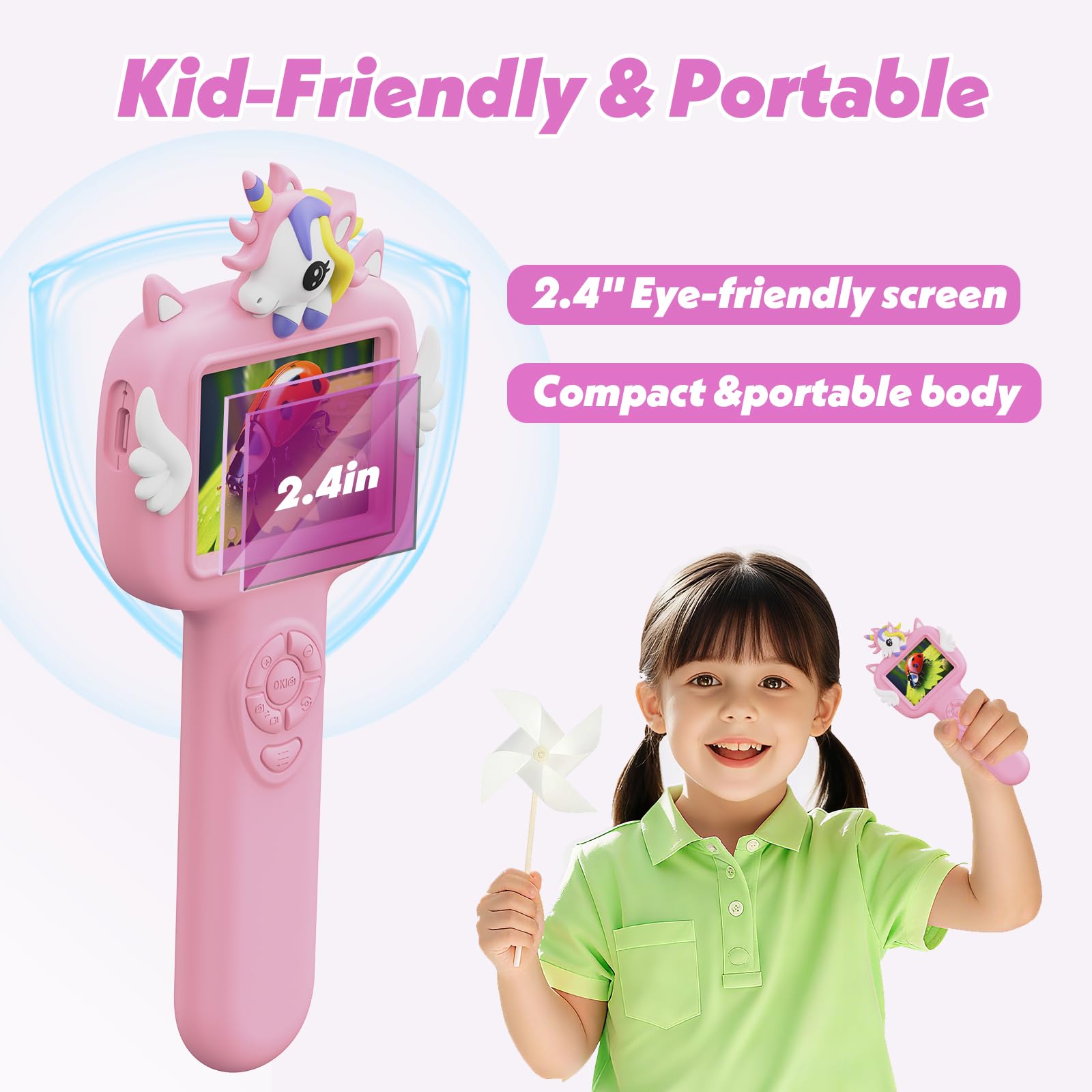 Wonovate Microscope for Kids Gifts Toys Science, Mini Handheld Digital - View 6