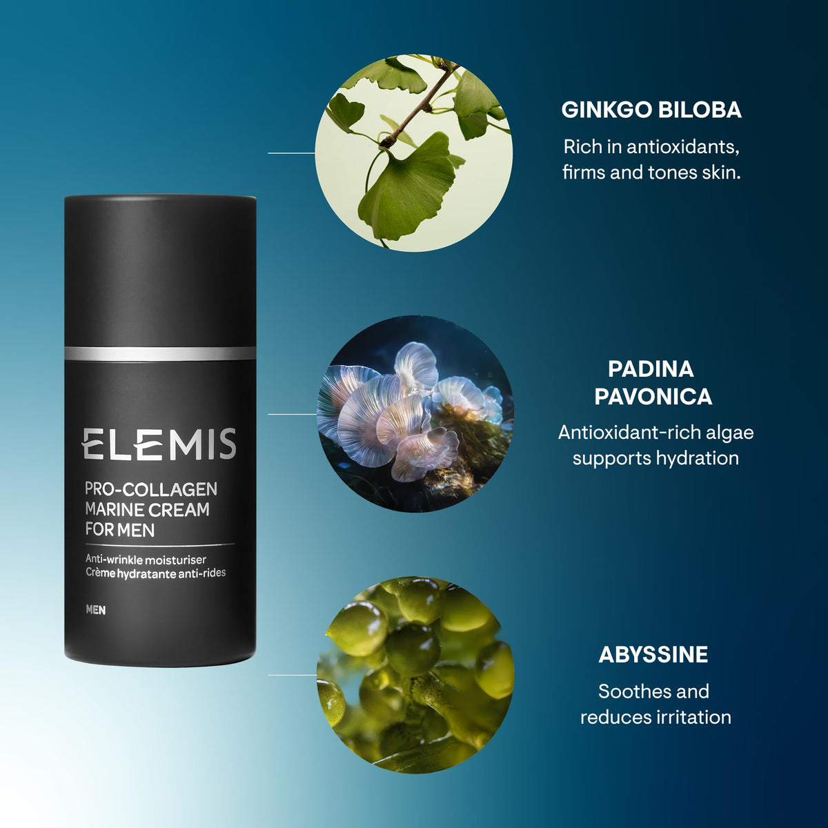 ELEMIS Pro Collagen Marine Cream for Men Fragrance Free - Premium Selection Official Imagery - 6