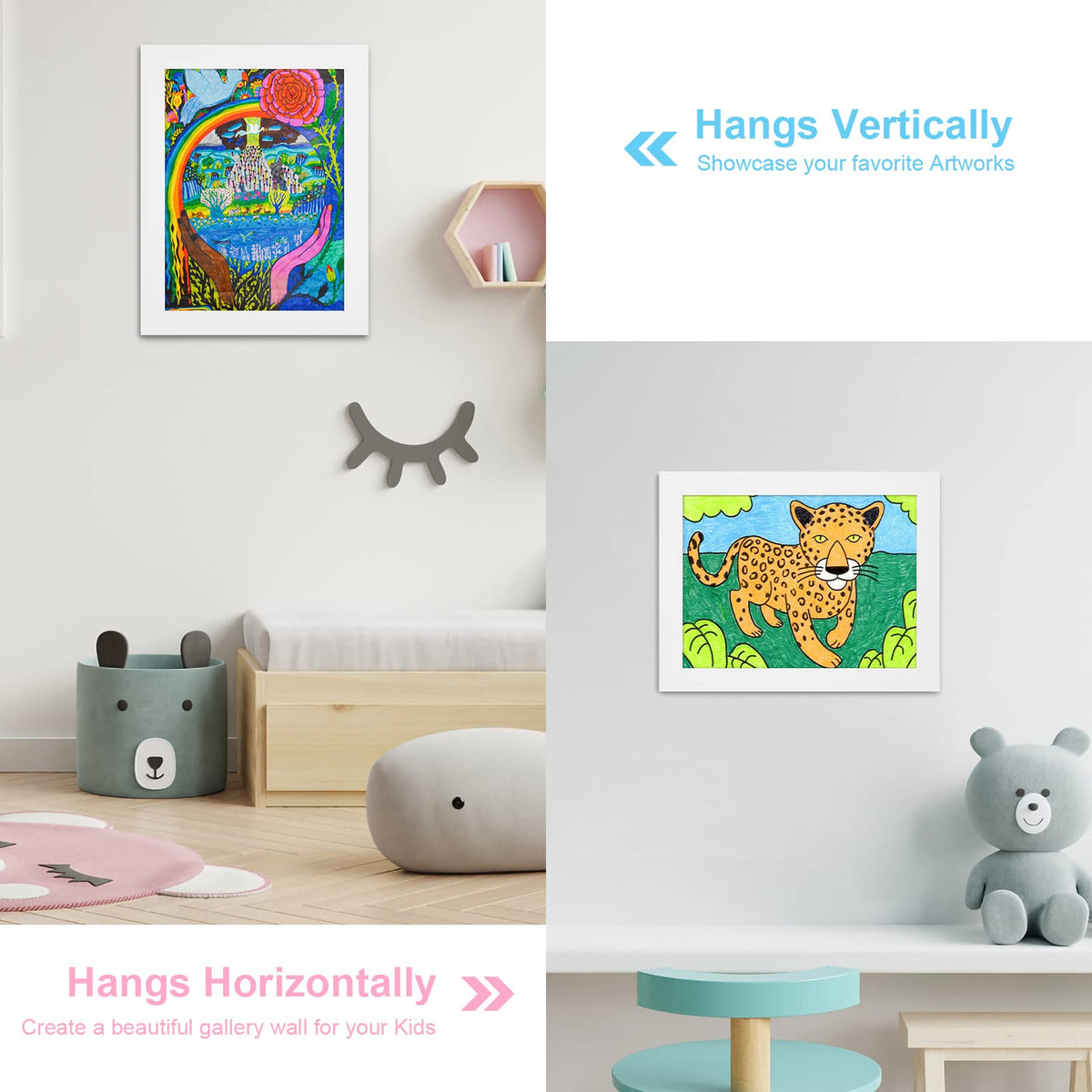 Kids Art Frames 8 5x11 Front Opening Kids Artwork Frames - GULETHUN Official Imagery - 4