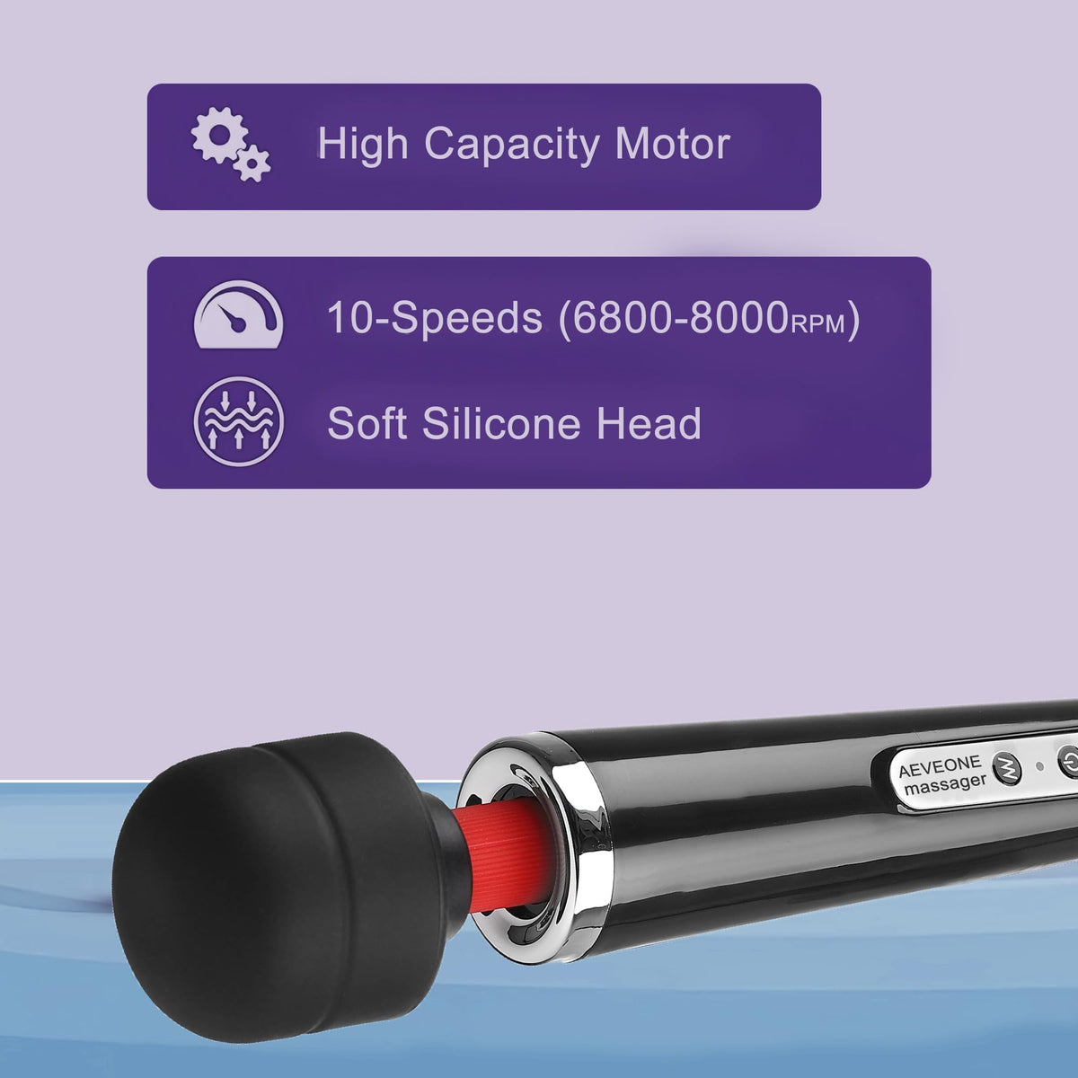 AEVEONE Wired Powerful Handheld Wand Massager Strong - AEVEONE Official Imagery - 5