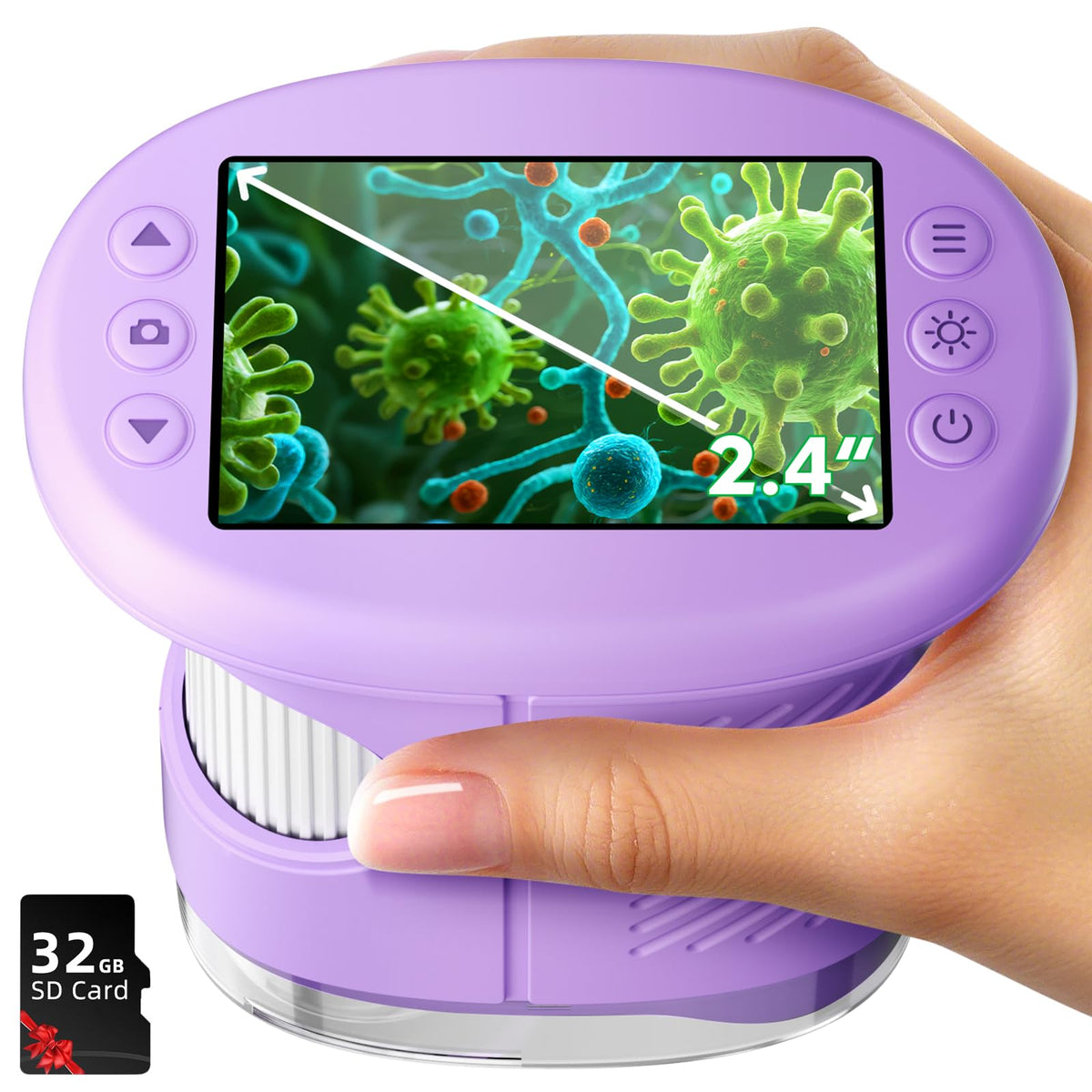 Odatay 2 4 4K 1000X Digital Kids Microscope with 32G Card 12 - Odatay Official Imagery - 1