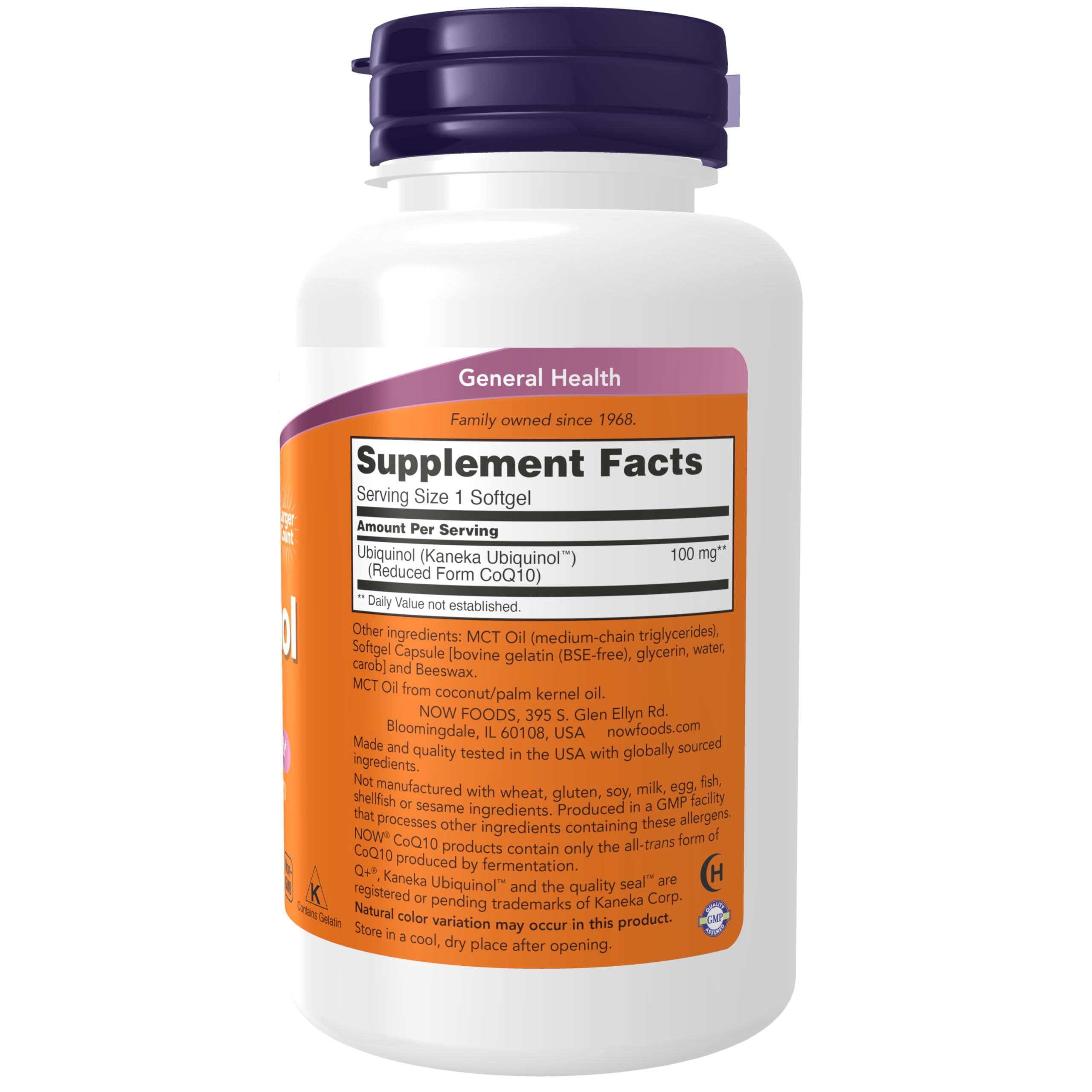 NOW Supplements, Ubiquinol 100 mg, High Bioavailability  , 120 So - NOW Official Product View 2