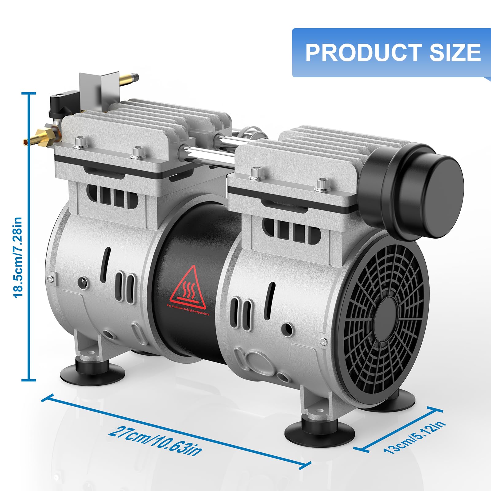 AZZUNOX 8.2CFM Pond Aerator Pump, Pond & Lake Aeration System for - AZZUNOX Official Product View 2